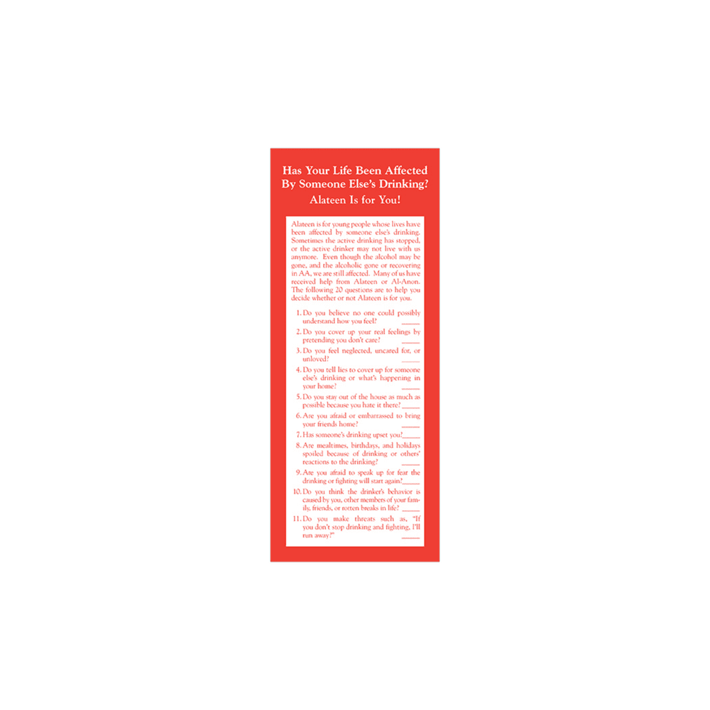 (S-6) Daily Checklist for Myself — Al-Anon Family Services of Middle ...