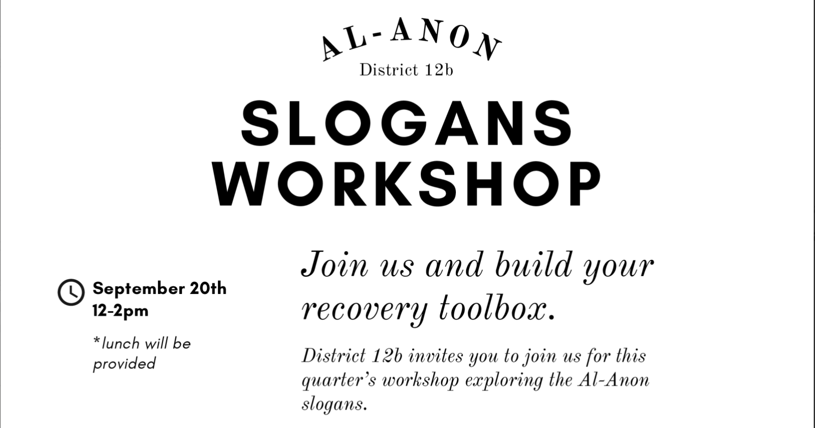 SLOGANS WORKSHOP