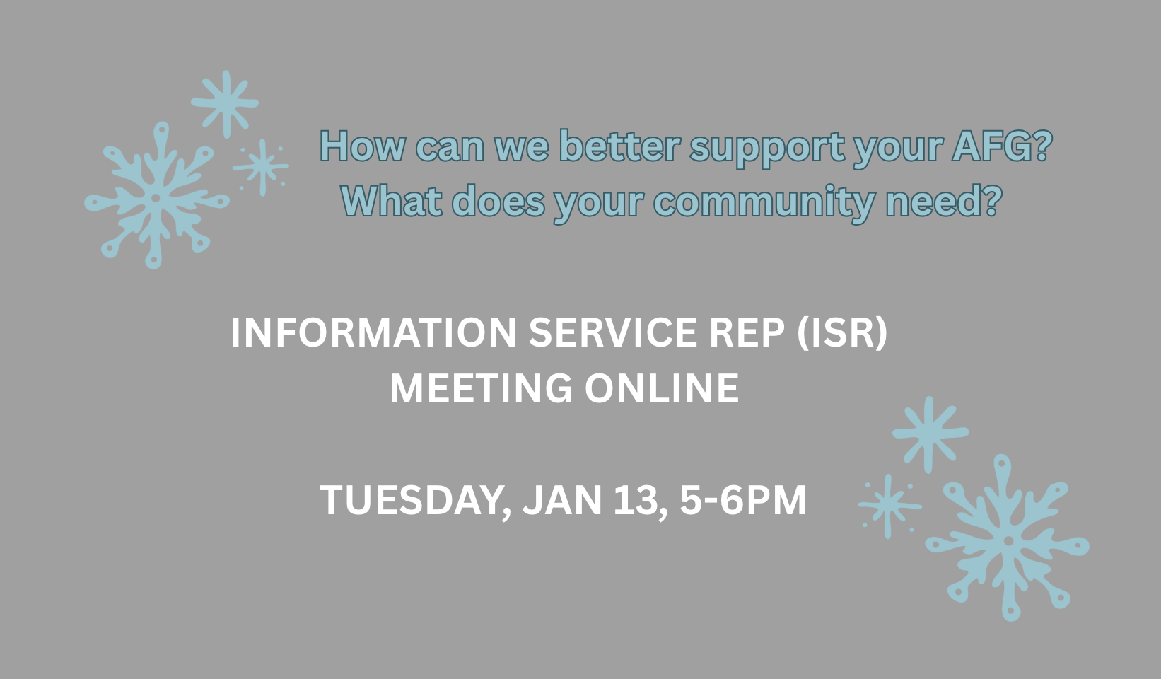 ISR MEETING ONLINE