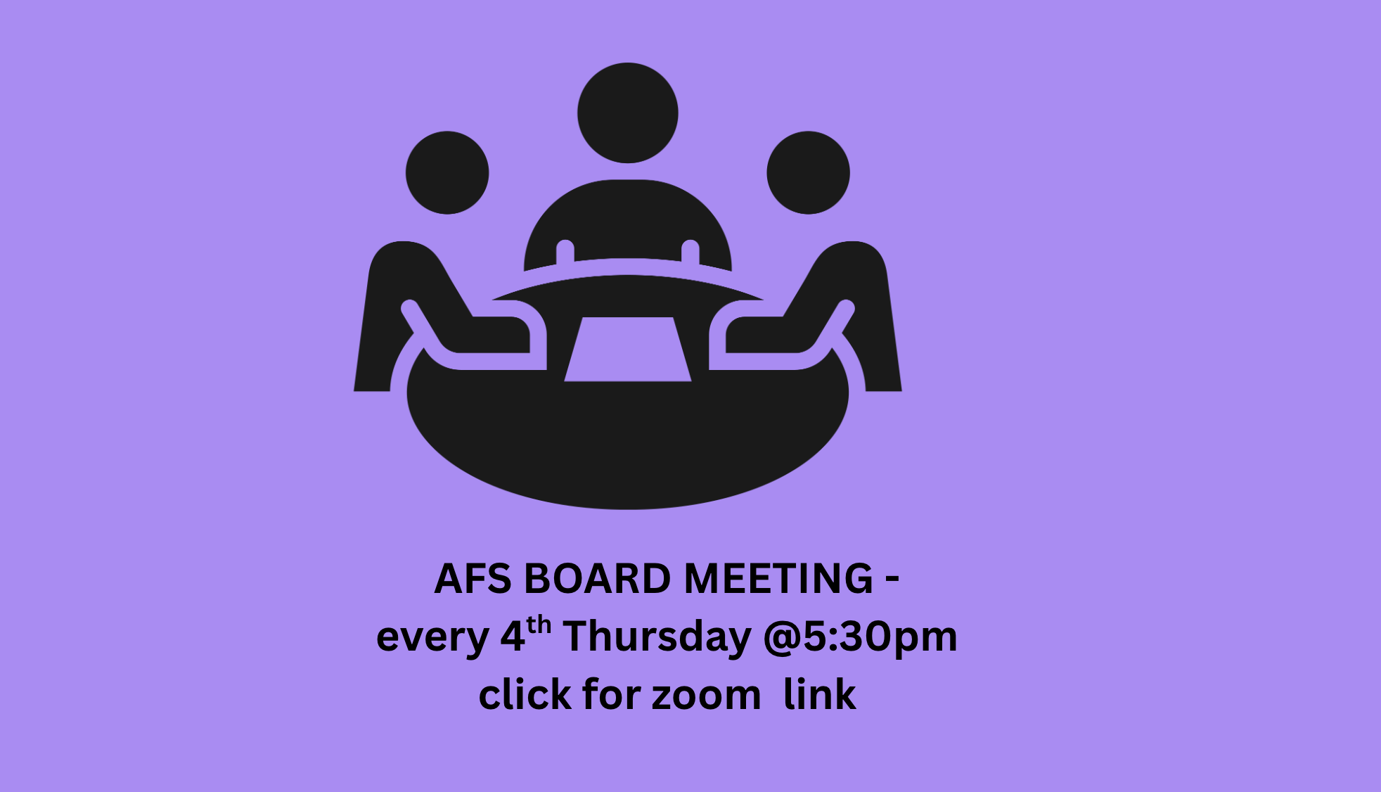 AFS Board Mtg-4th Thursdays