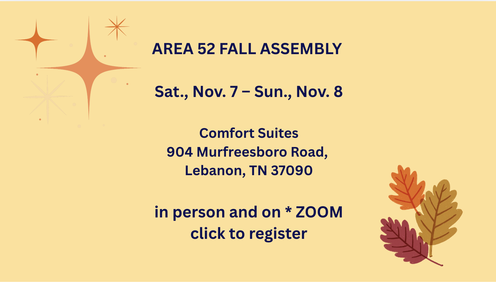 FALL ASSEMBLY