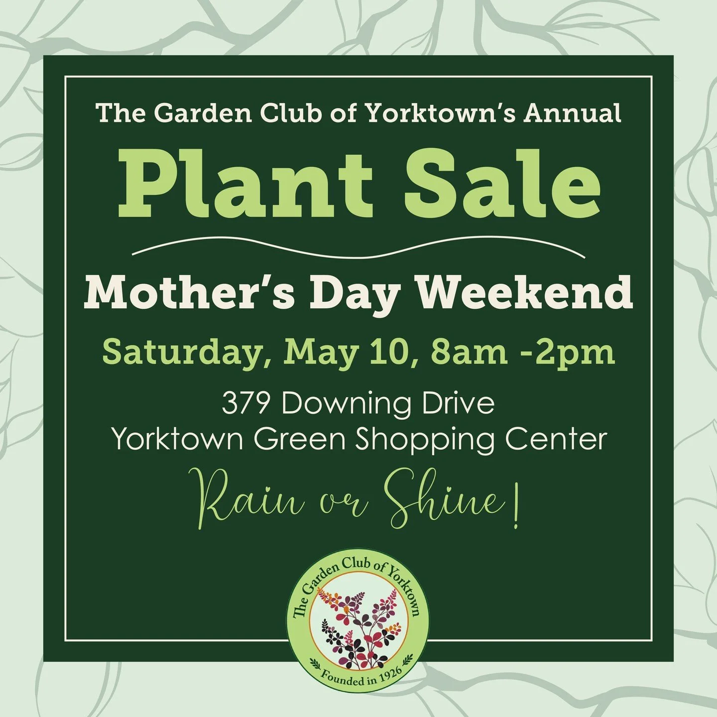 Spring is blooming—and so is our Annual Plant Sale! 🌸
Join us on Saturday, May 10 for a beautiful selection of native plants, herbs, and perennials—perfect for adding new life to your garden and supporting local pollinators. 🐝
Stop by