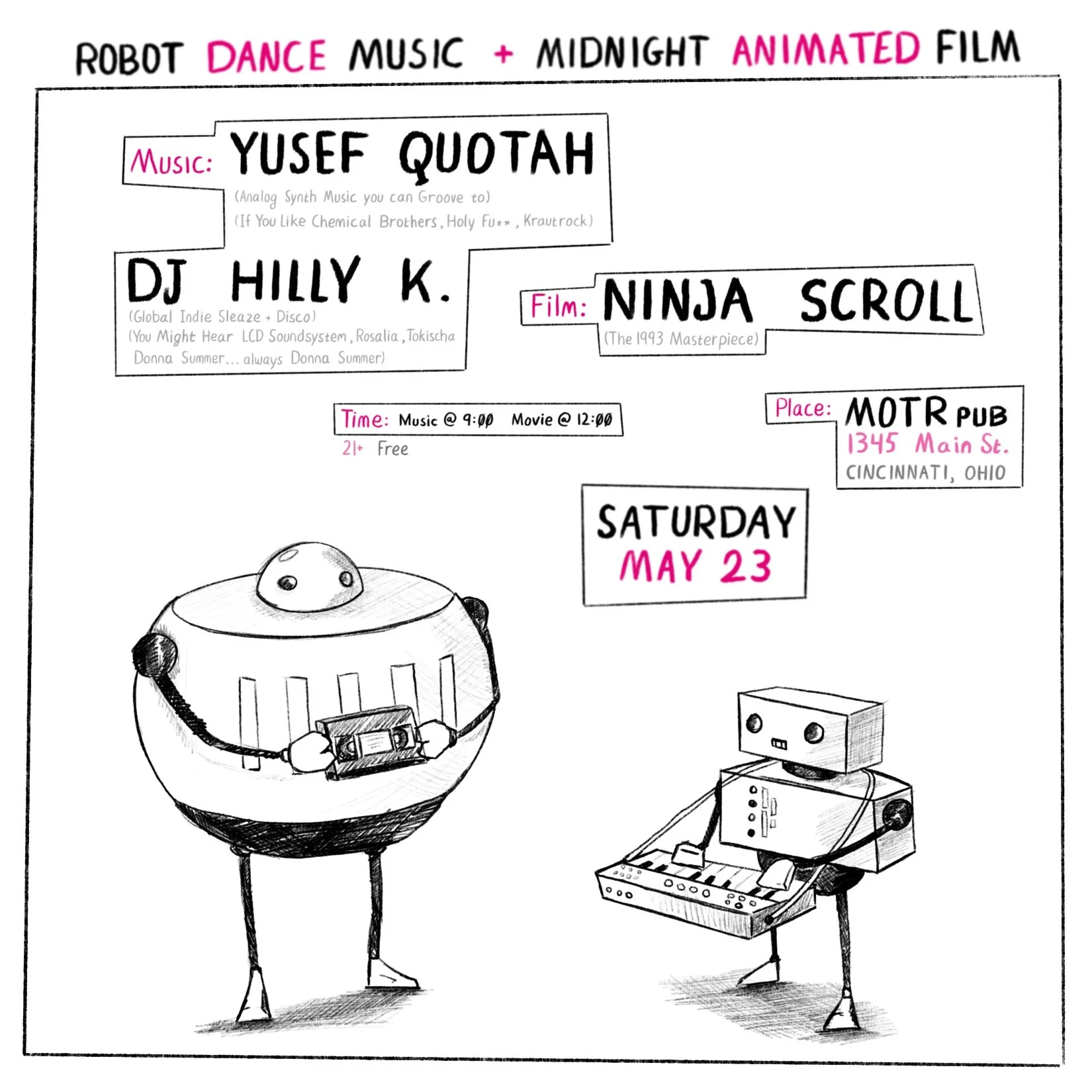 ROBOT DANCE MUSIC + MIDNIGHT ANIMATION
