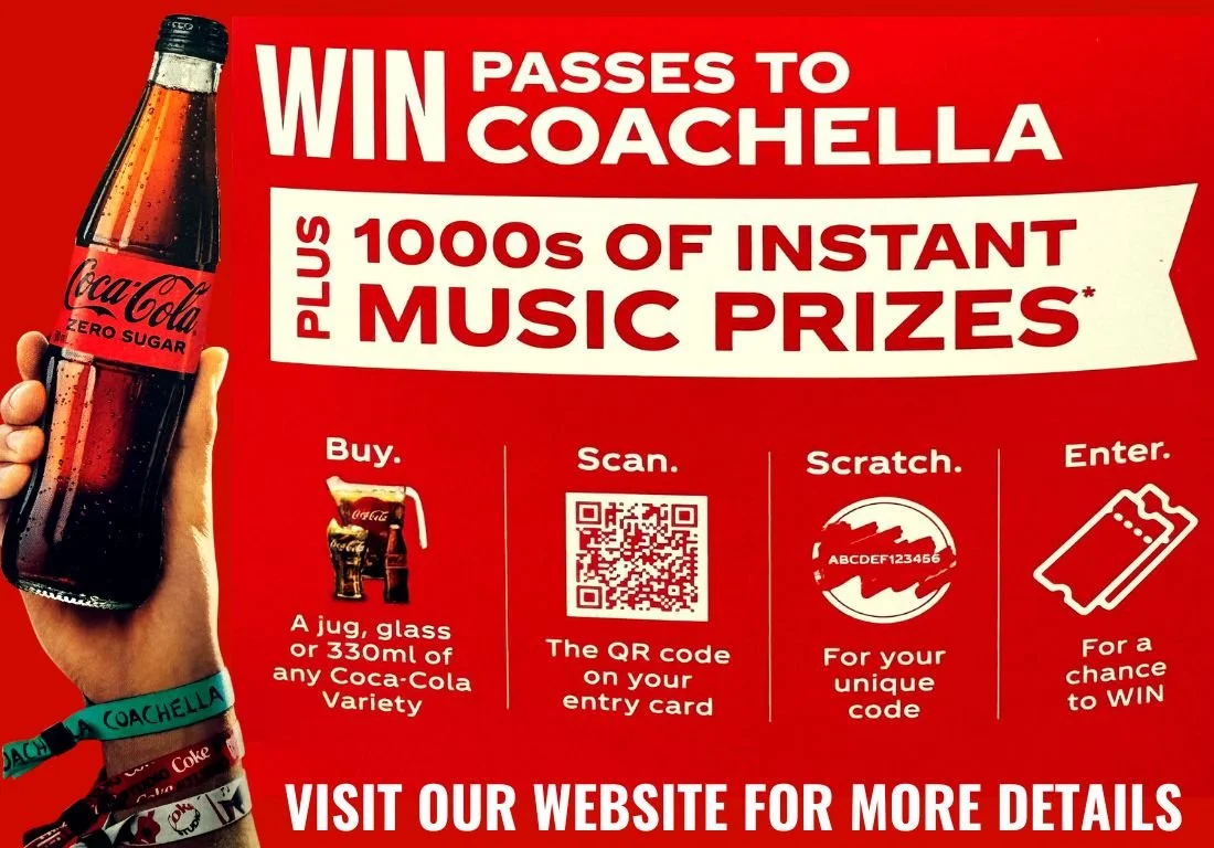 Coca Cola Promotion - Win tickets to COACHELLA
