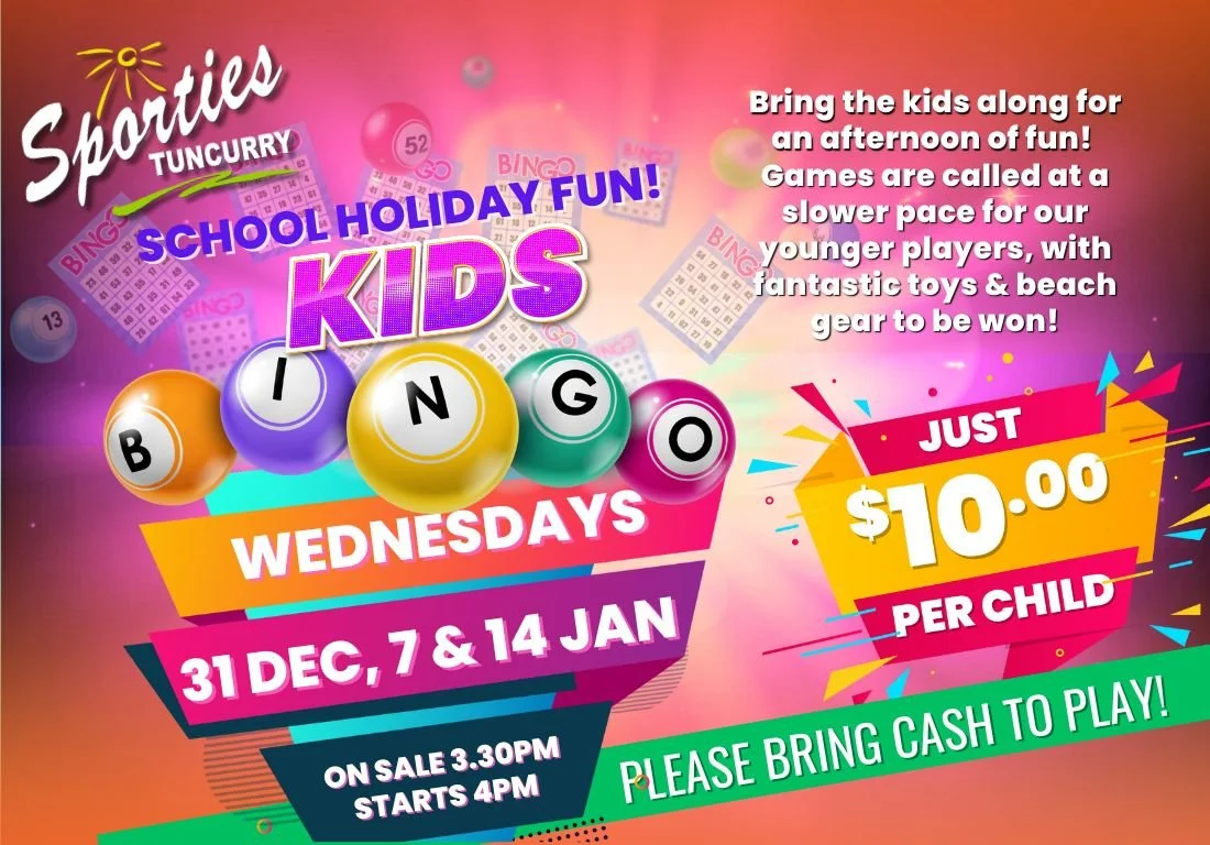 Kids Bingo Summer School Holidays!
