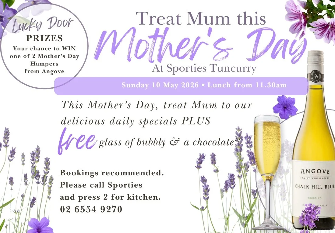Mother's Day at Sporties Tuncurry 2026