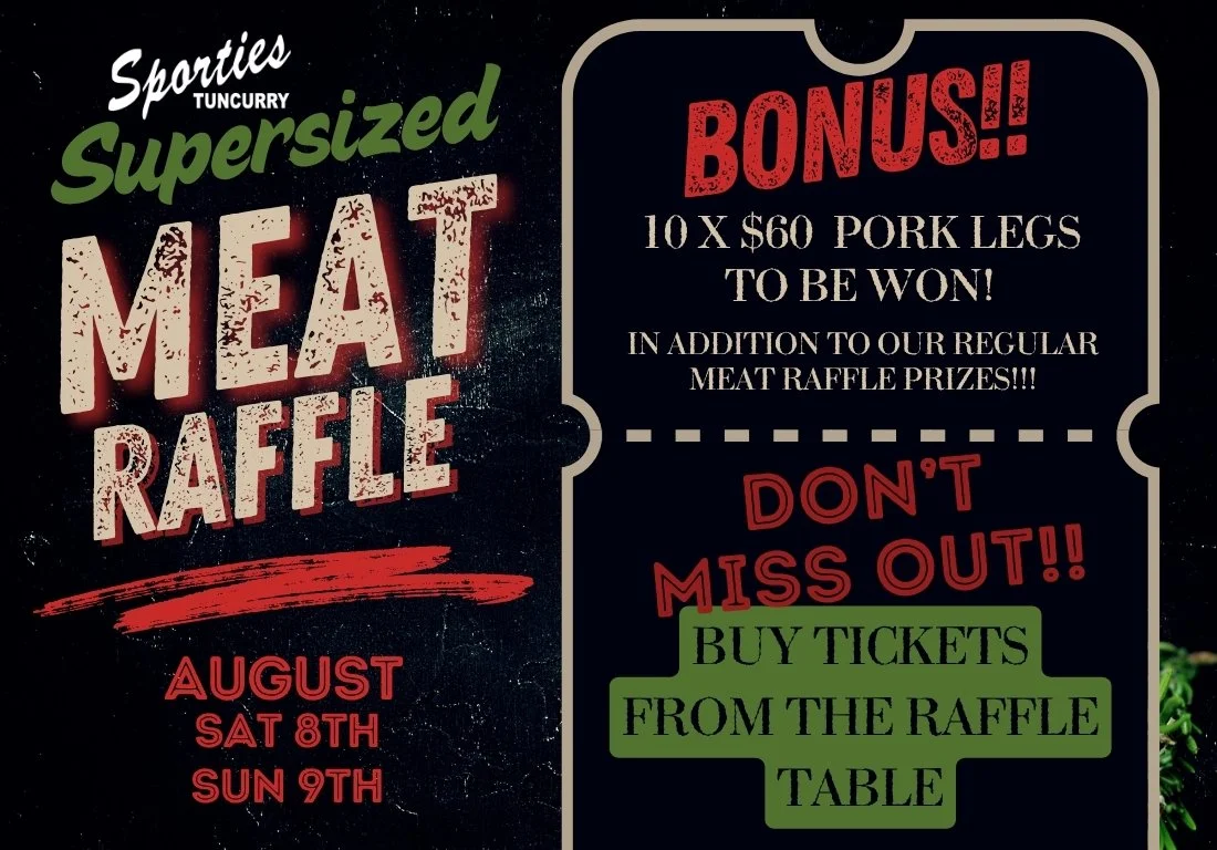 Supersized MEGA MEAT RAFFLE!!