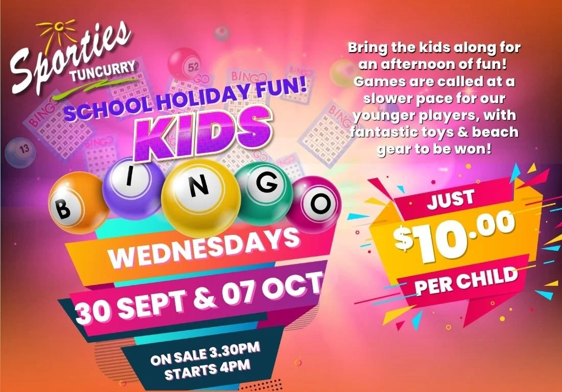 Kids Bingo Spring School Holidays!
