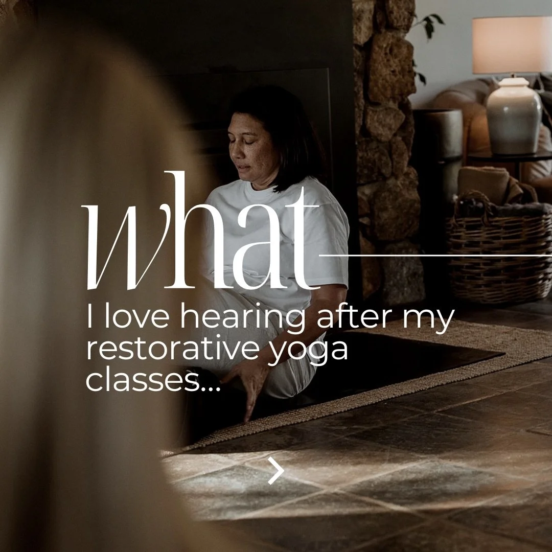 I have the privilege of guiding you back to rest, it&rsquo;s what your body craves. In our fast paced worlds we easily lose our connection to ourselves, the body, the breath and the mind.

Be reminded of how good rest can feel@in one of my restorativ