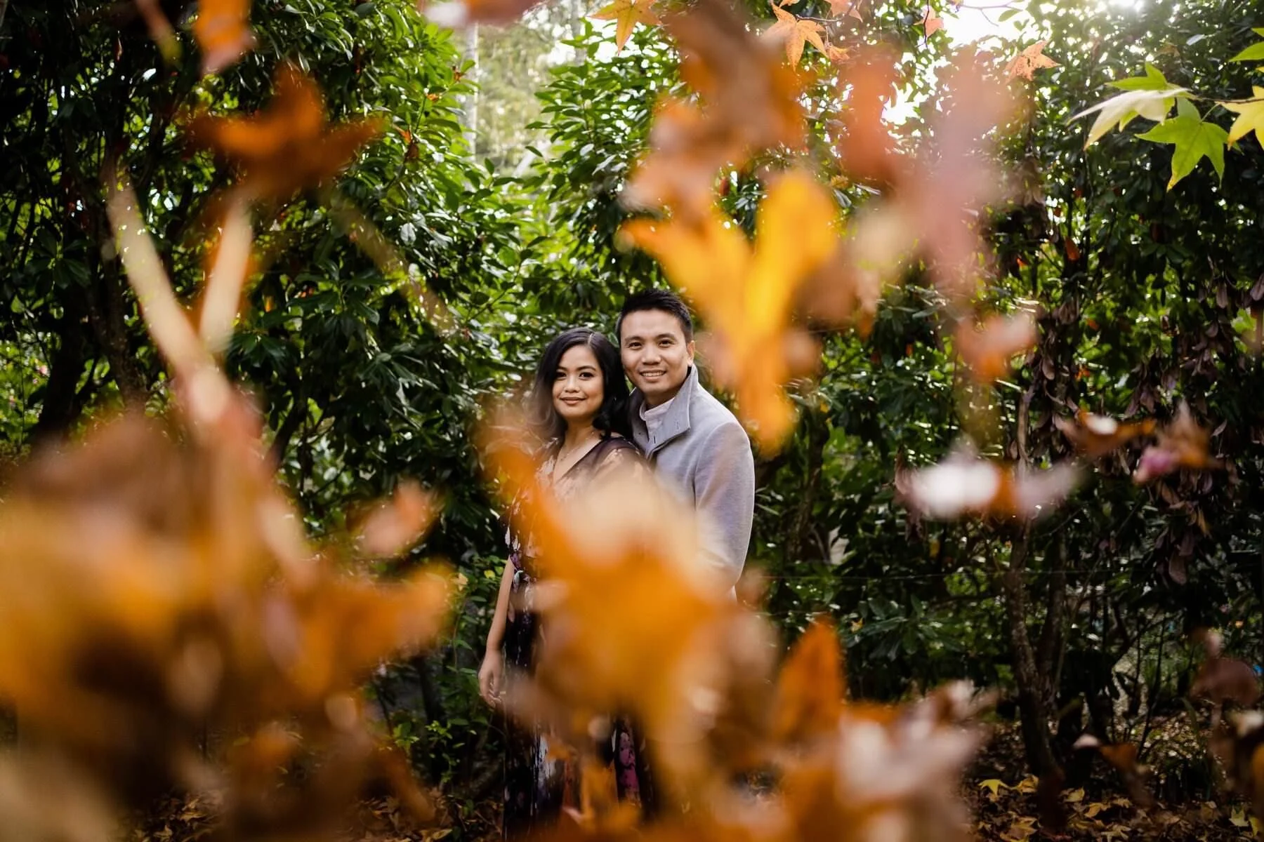 Leura Blue Mountains Autumn Couples Shoot