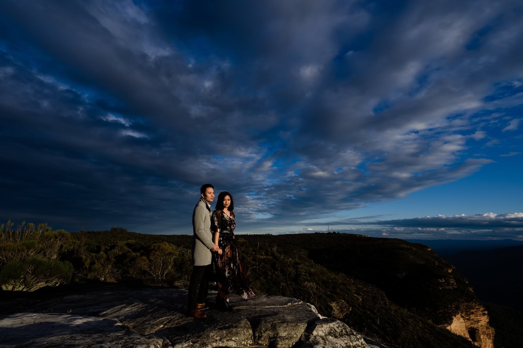Blue Mountains Engagement Shoot at Lincolns Rock