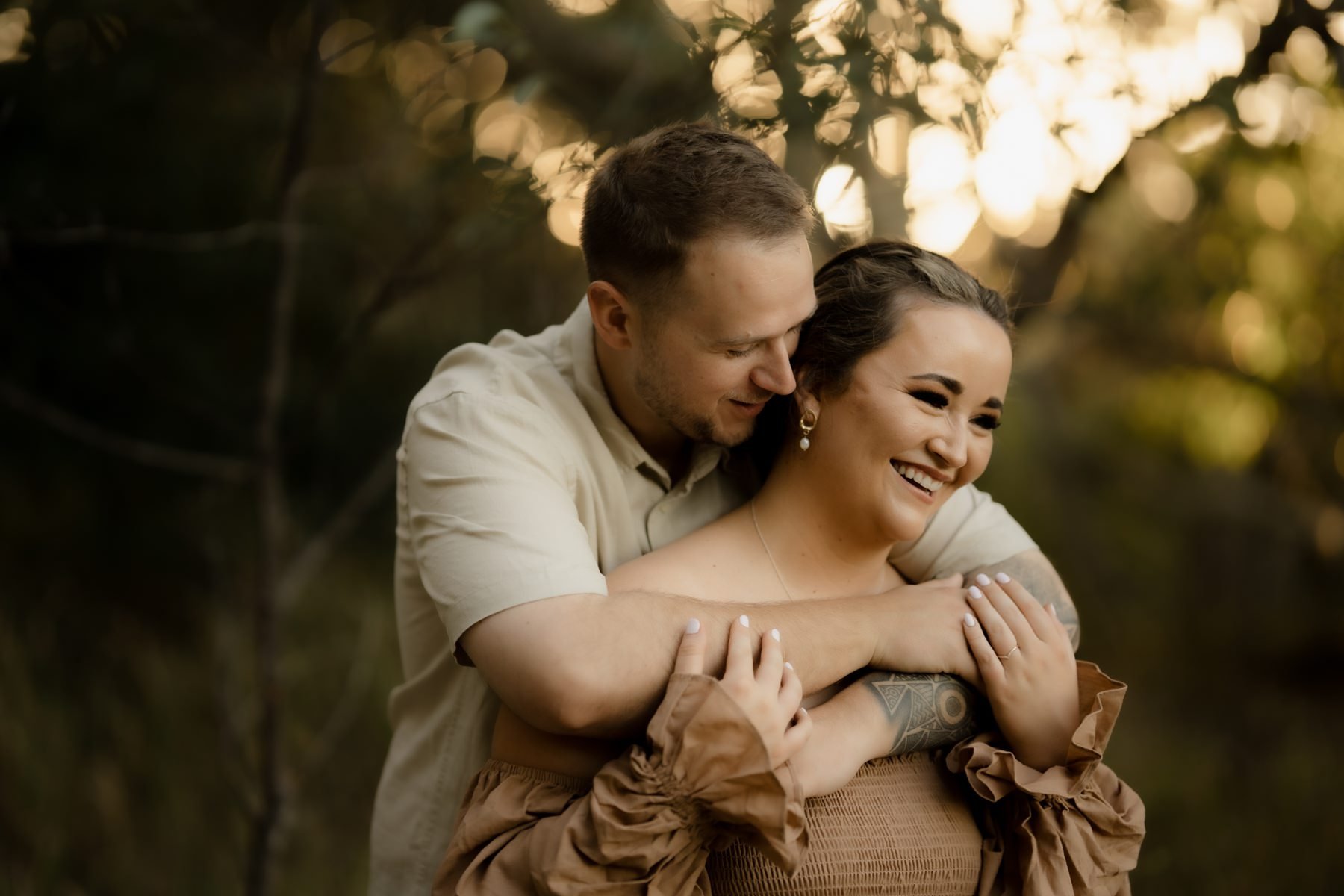 Glenrock State Conservation Area engagement shoot — Amber and Andy Newcastle NSW