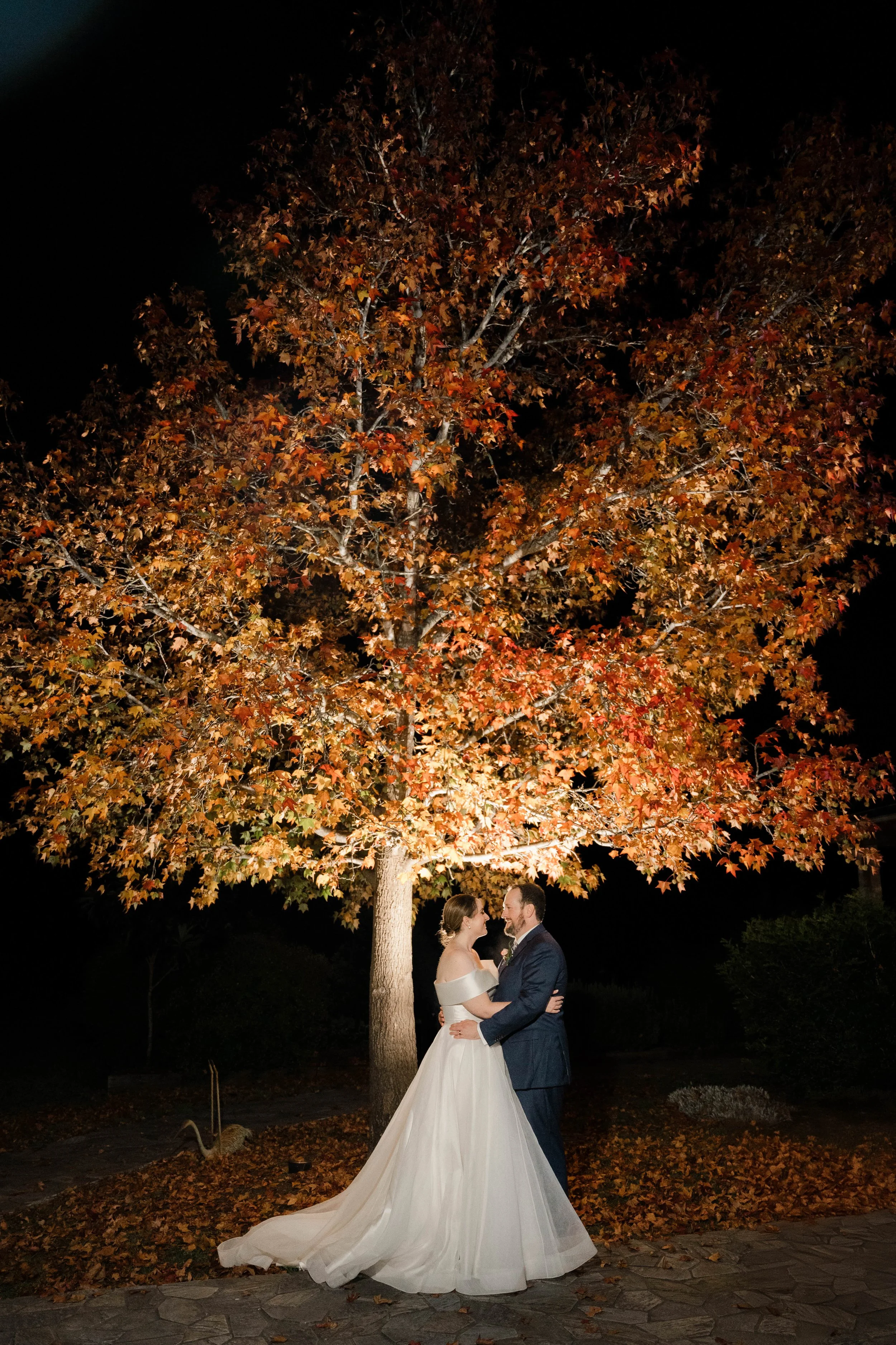 Night Couples photos at Hunter Valley wedding at Circa 1876