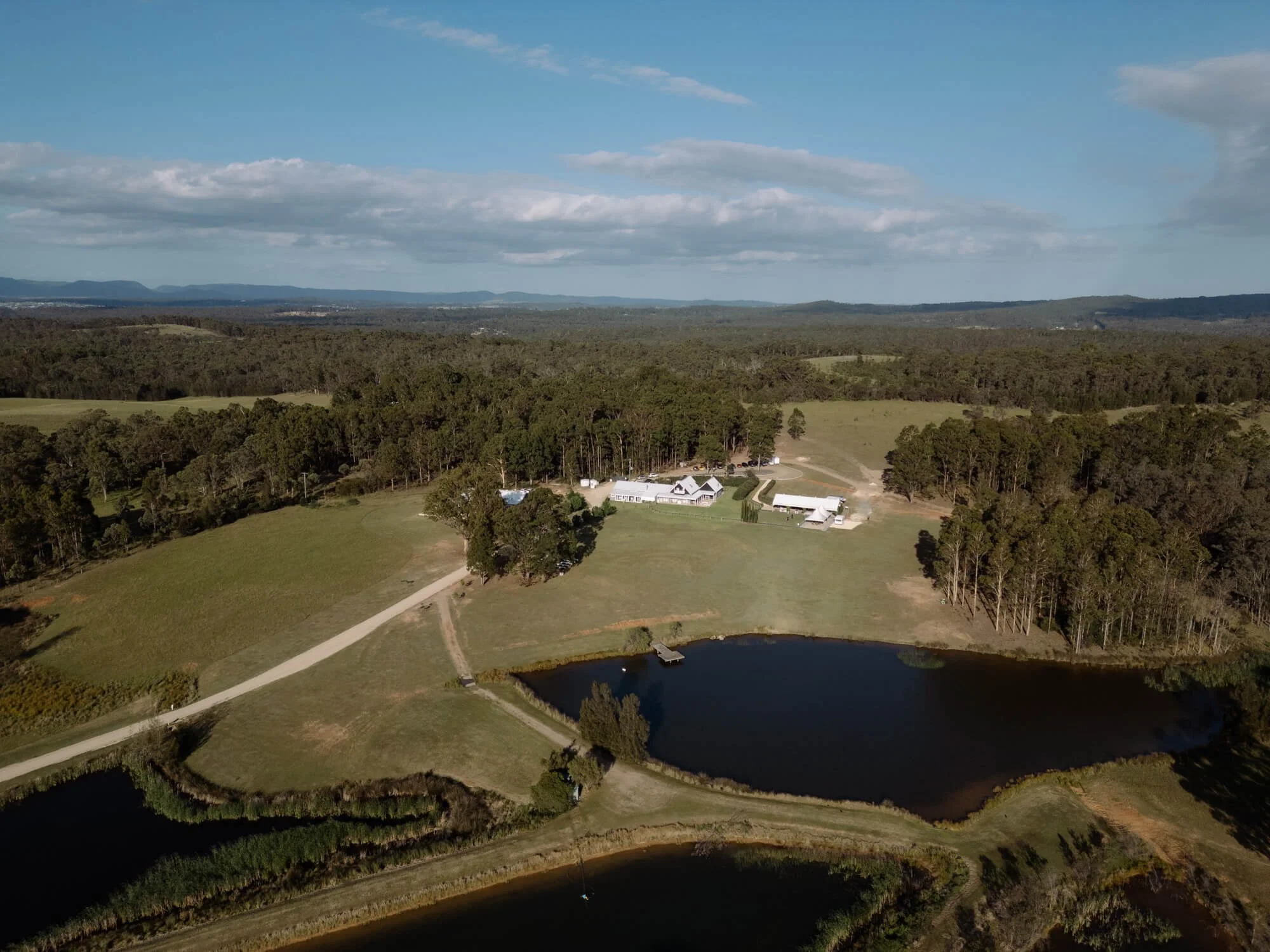 Rolling vineyard landscape at Squires Vineyard Hunter Valley