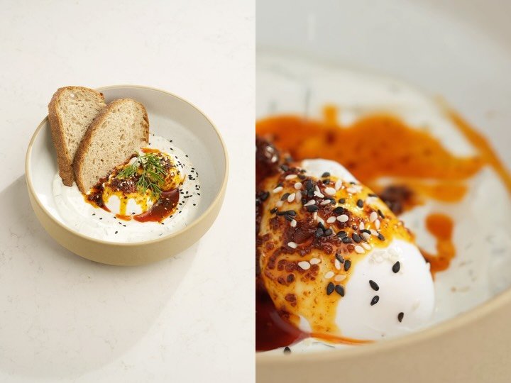 Slow mornings and Turkish eggs — our favorite texture harmony ✨ creamy yogurt, crispy bread & a little spicy, just how we like it! 
.
.
.
.
.
.
#mayfair #londoncoffeeshops #londoncoffee #londonbrunch #londoncafe #london #londonlife #londonm