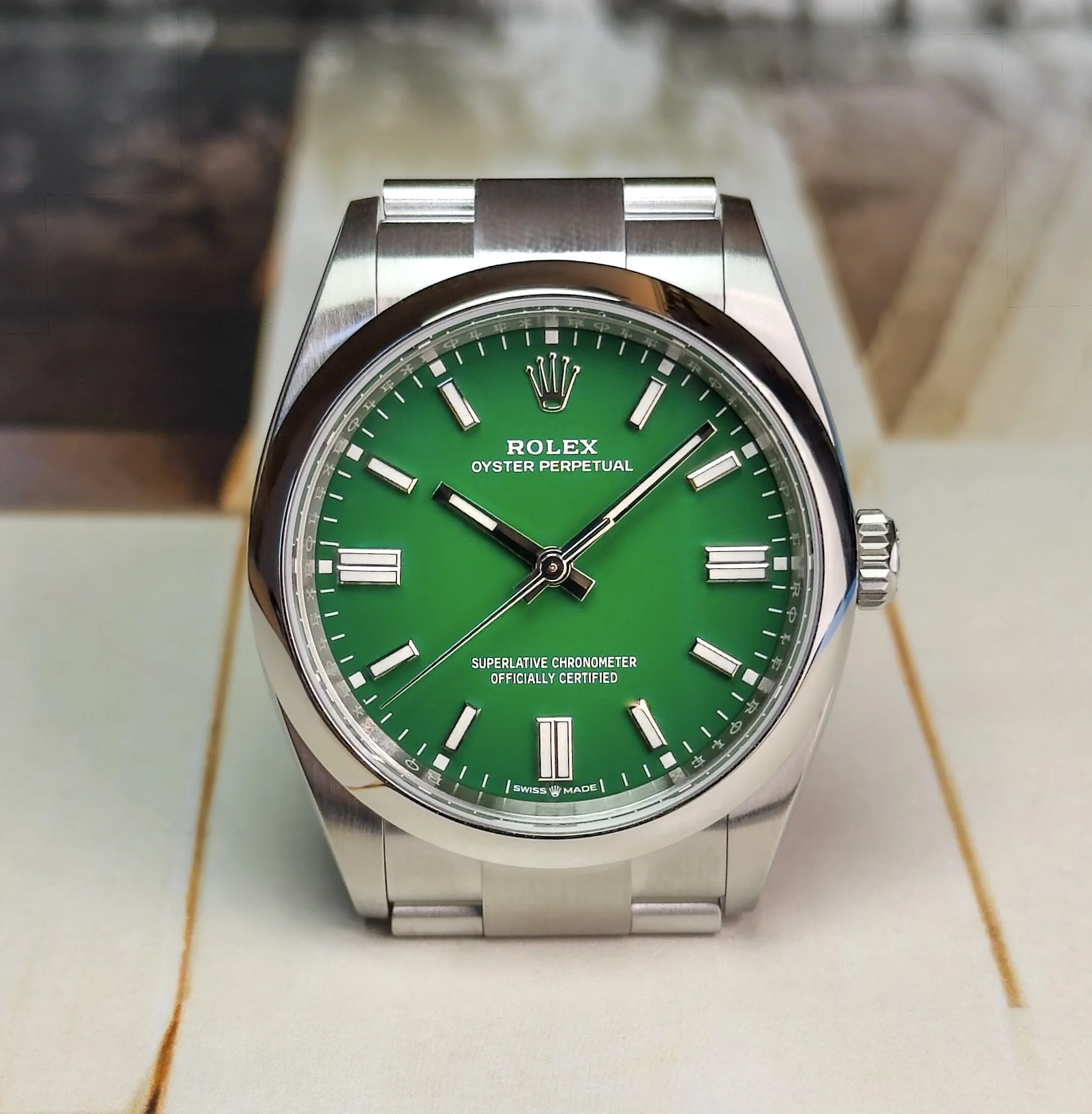 Rolex Oyster Perpetual - 36mm - 126000 - Green Dial (Sold)