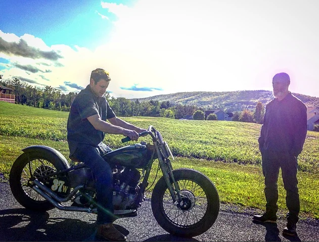 the Black Bear Brand Harley-Davidson 1937 TROG bike tanks