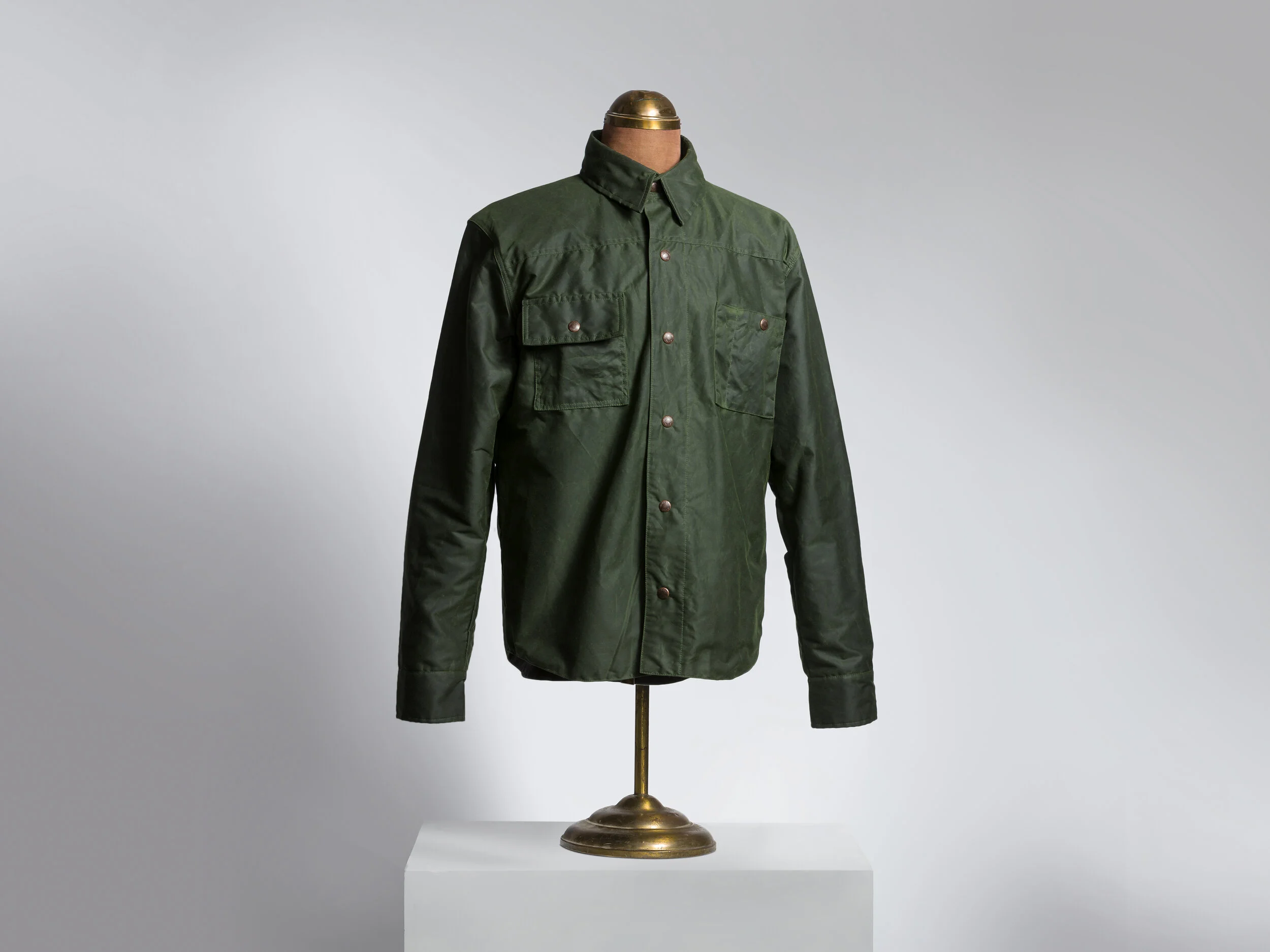 Brewster Hunter Green Wax Canvas Jacket~Shirt