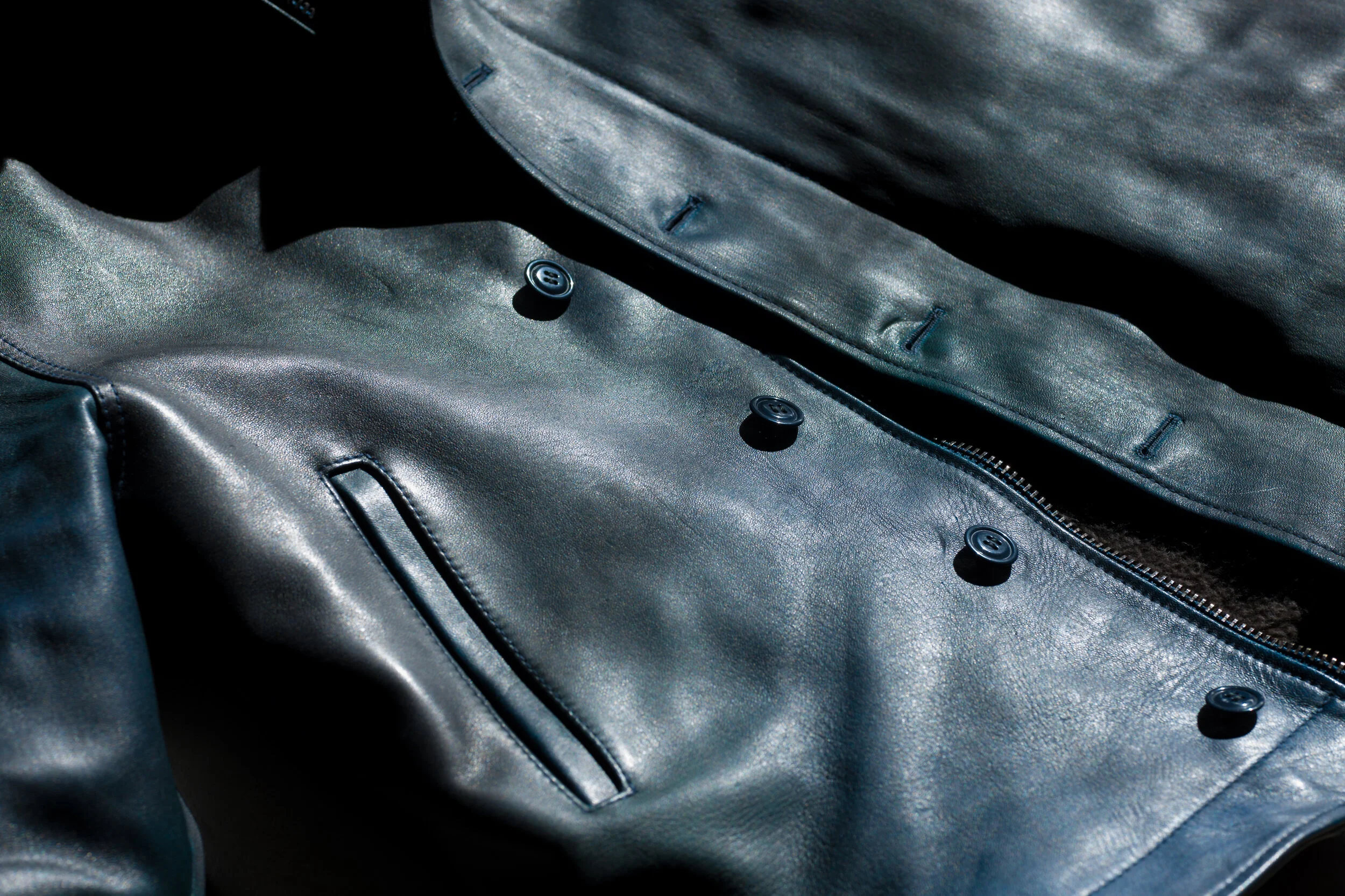 BlackBear-Brand Navy Horsehide closeup4.jpg