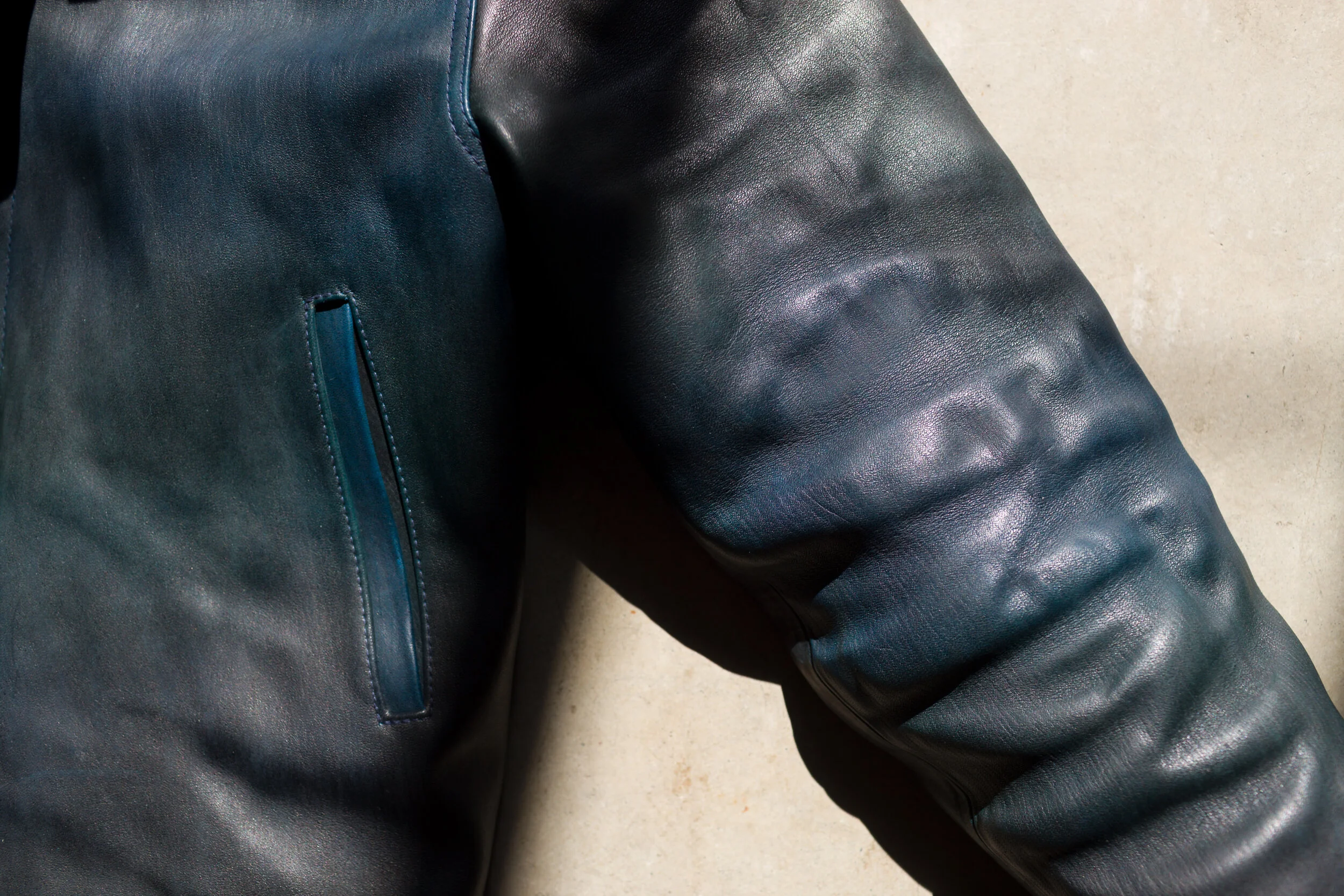 BlackBear-Brand Navy Horsehide closeup8.jpg