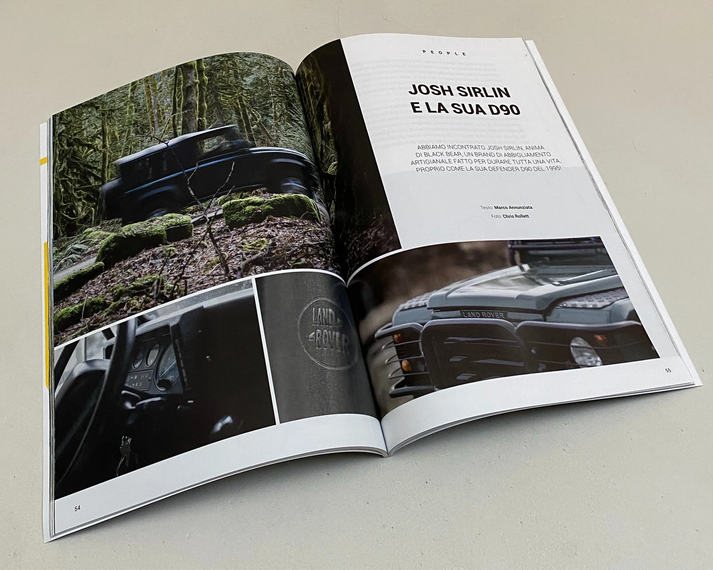 Josh Sirlin of Black Bear Brand in Land Italia Magazine