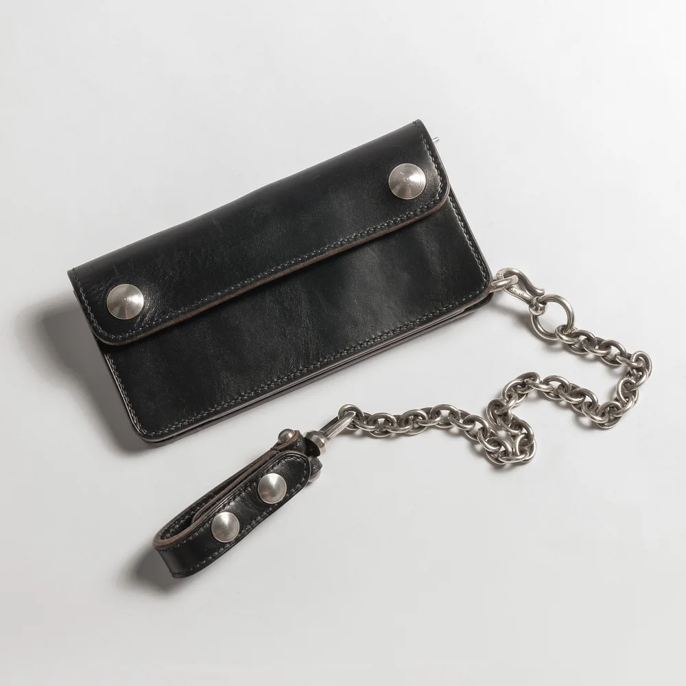 Handmade Sterling Silver Wallet Chain and Horsehide Wallet
