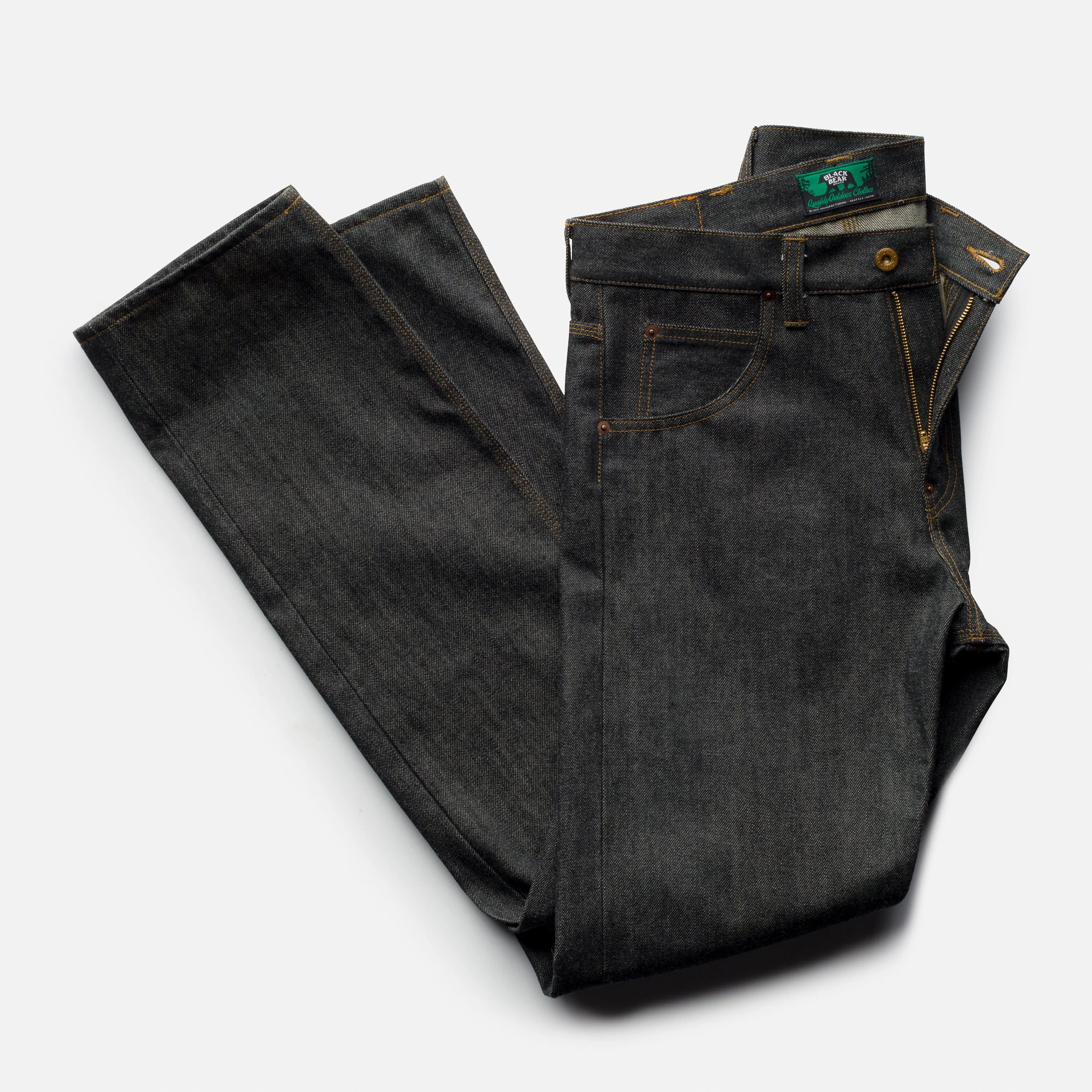 the Black Bear Brand CHARCOAL Black ONE Jeans