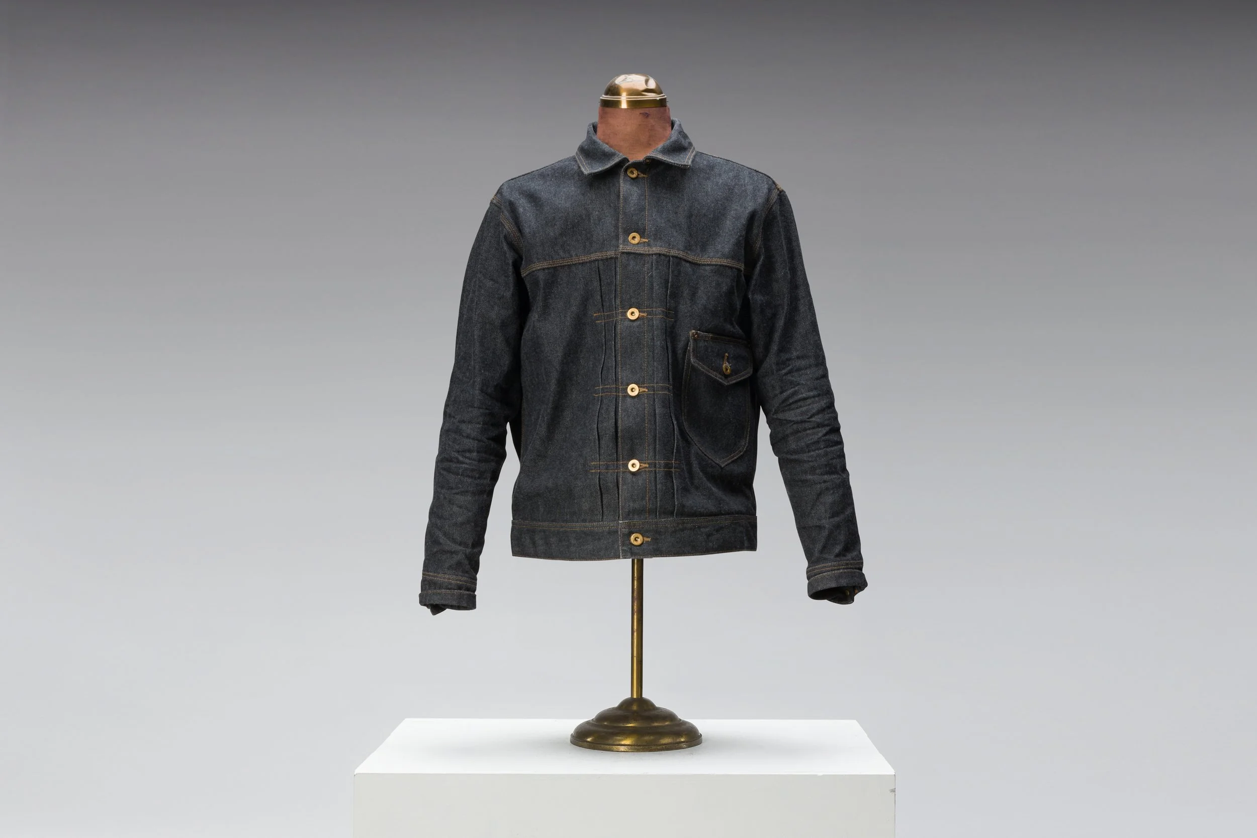 the Black Bear Brand ONE Charcoal/BLACK Jean Jacket