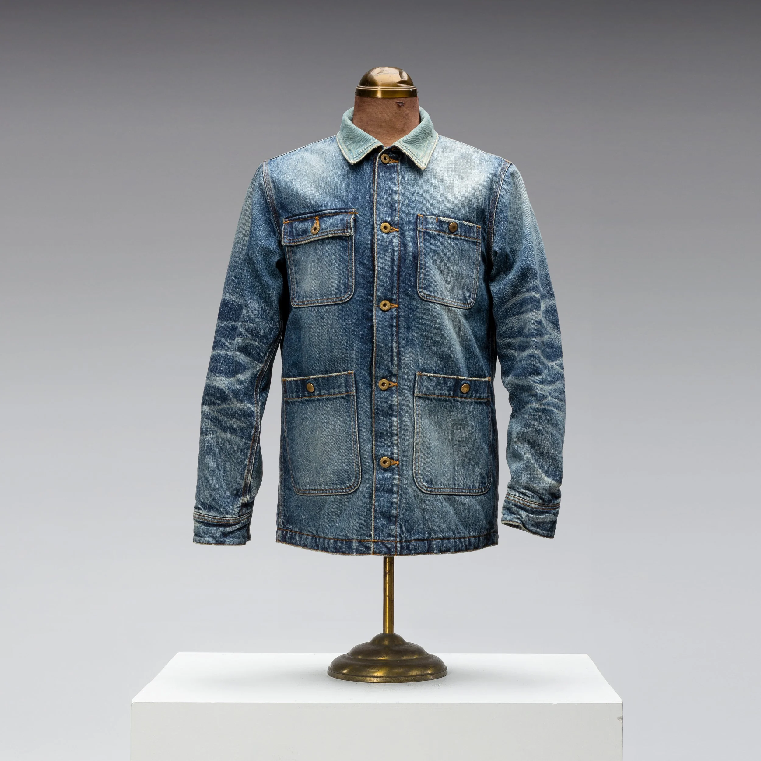 Black Bear Brand WINTER Washed Selvage Denim Chore Jacket