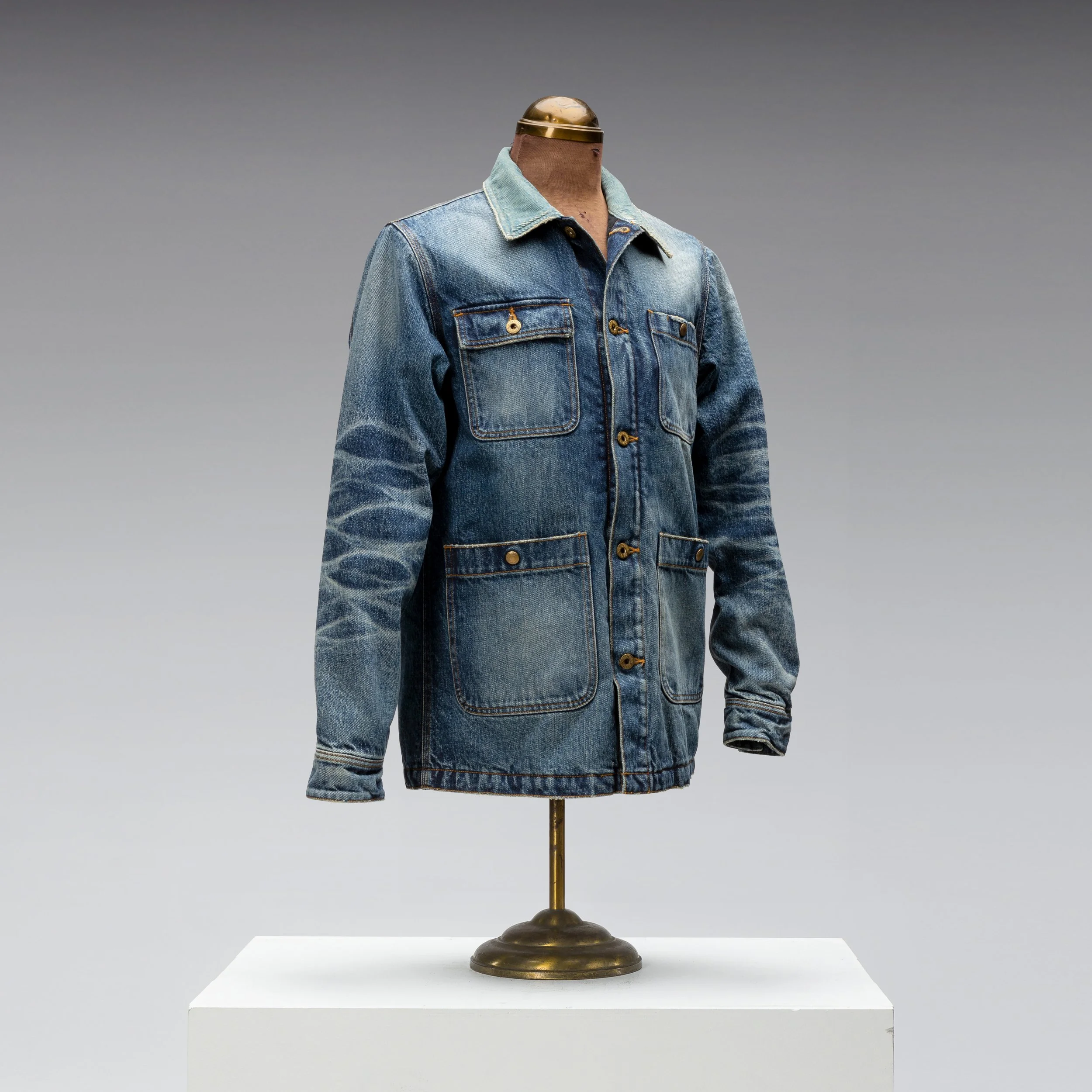 Black Bear Brand WINTER Washed Selvage Denim Chore Jacket