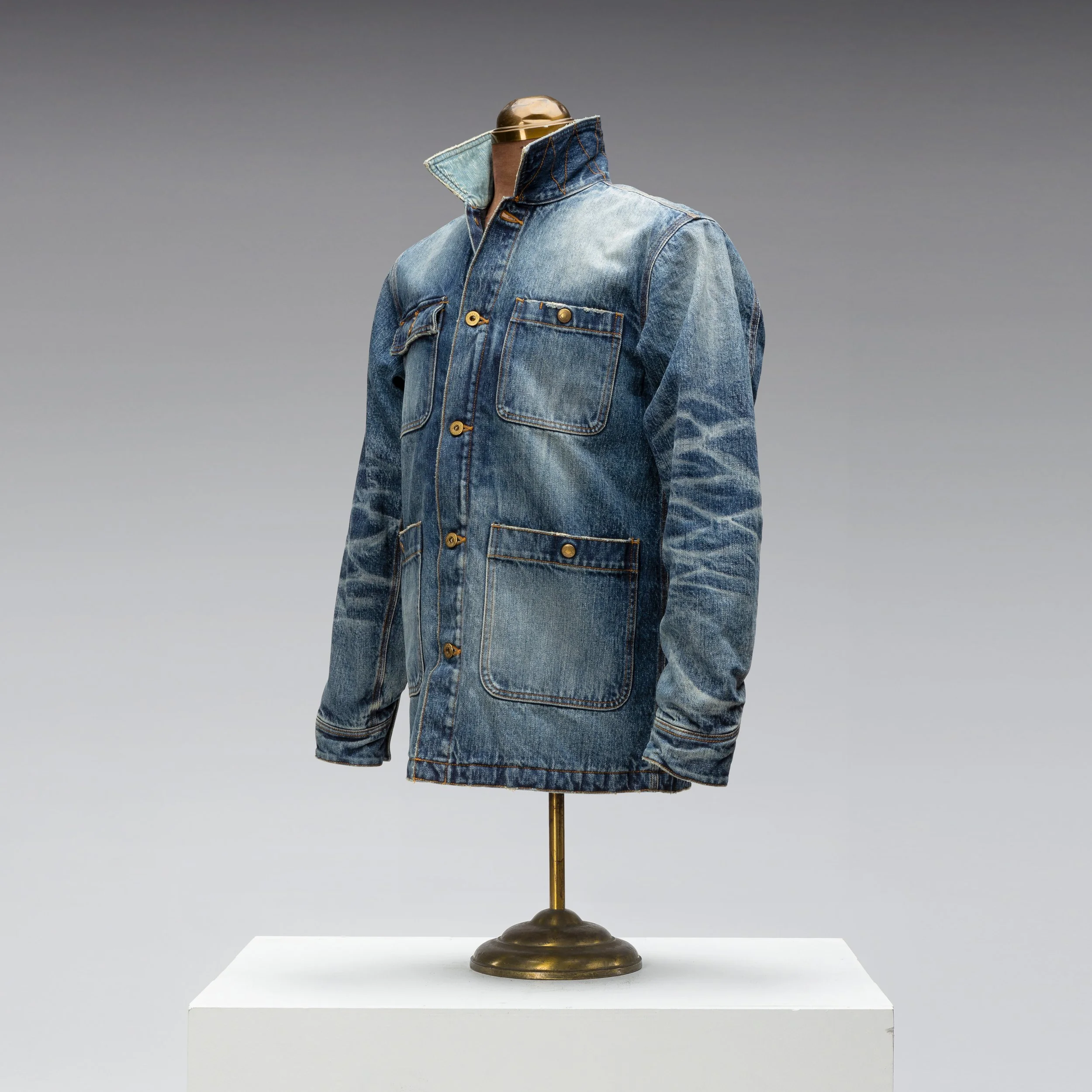 Black Bear Brand WINTER Washed Selvage Denim Chore Jacket