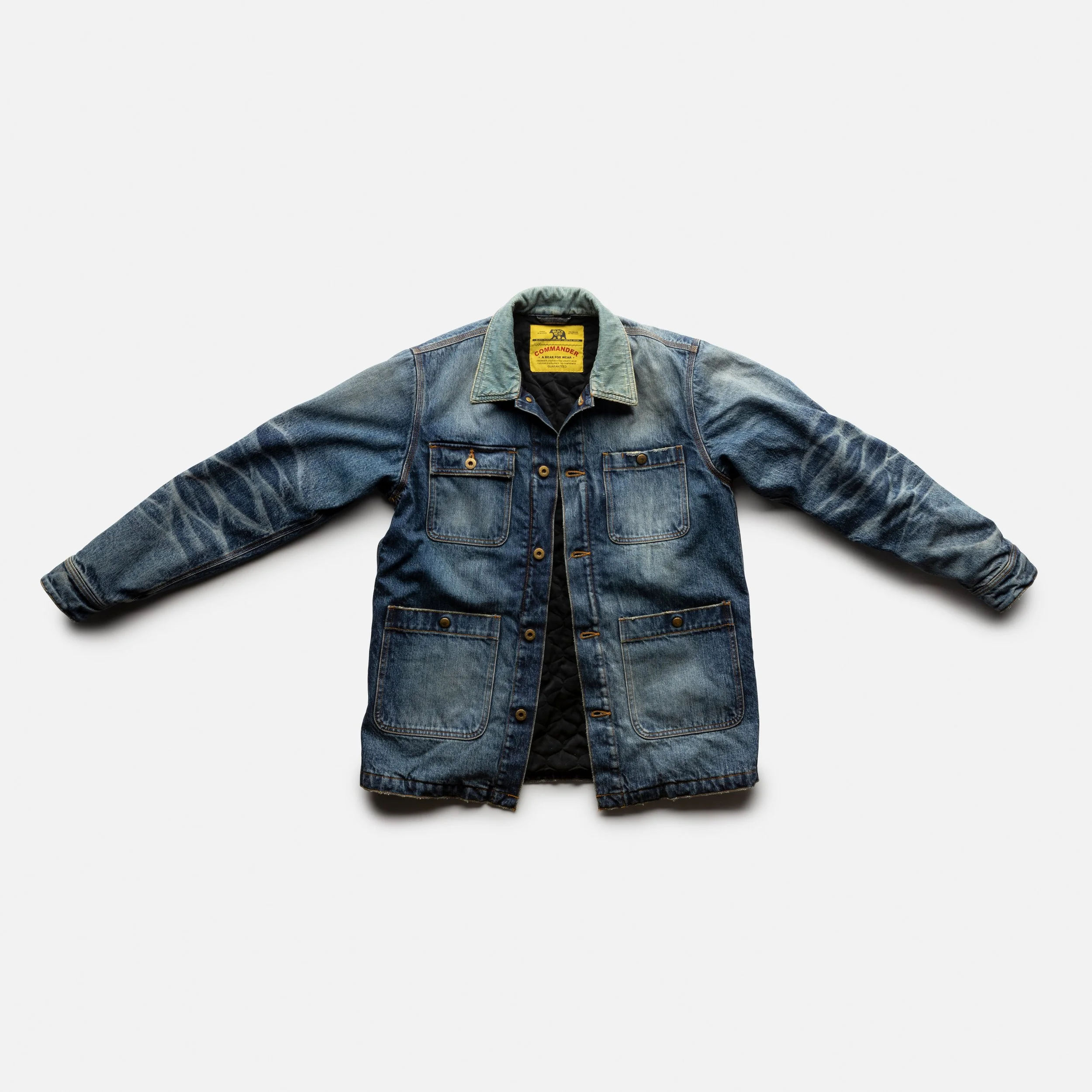 Black Bear Brand WINTER Washed Selvage Denim Chore Jacket
