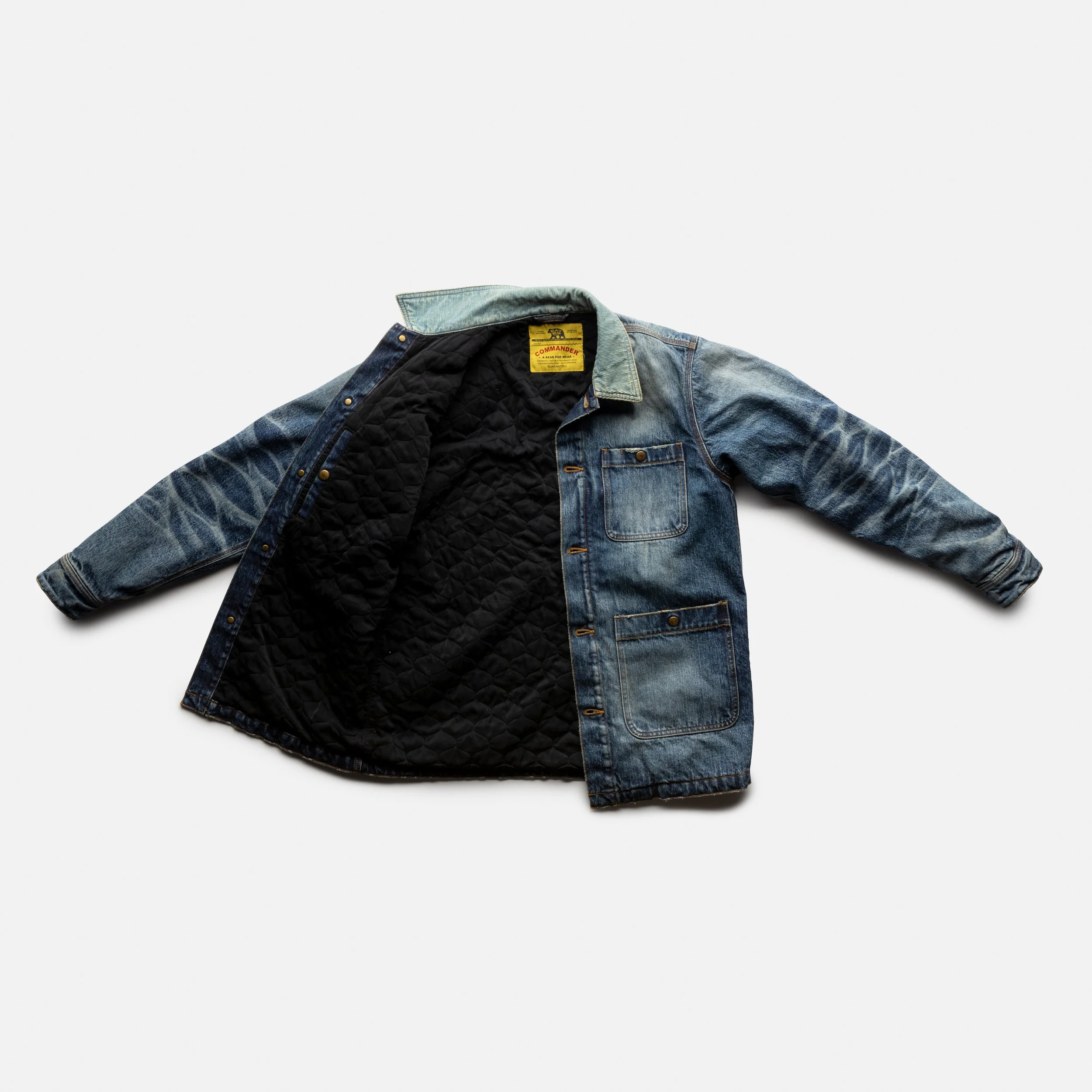 Black Bear Brand WINTER Washed Selvage Denim Chore Jacket