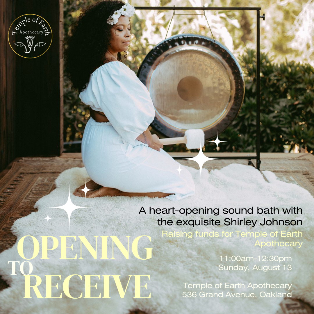 Opening to Receive Sound Bath with Shirley Johnson 8/13