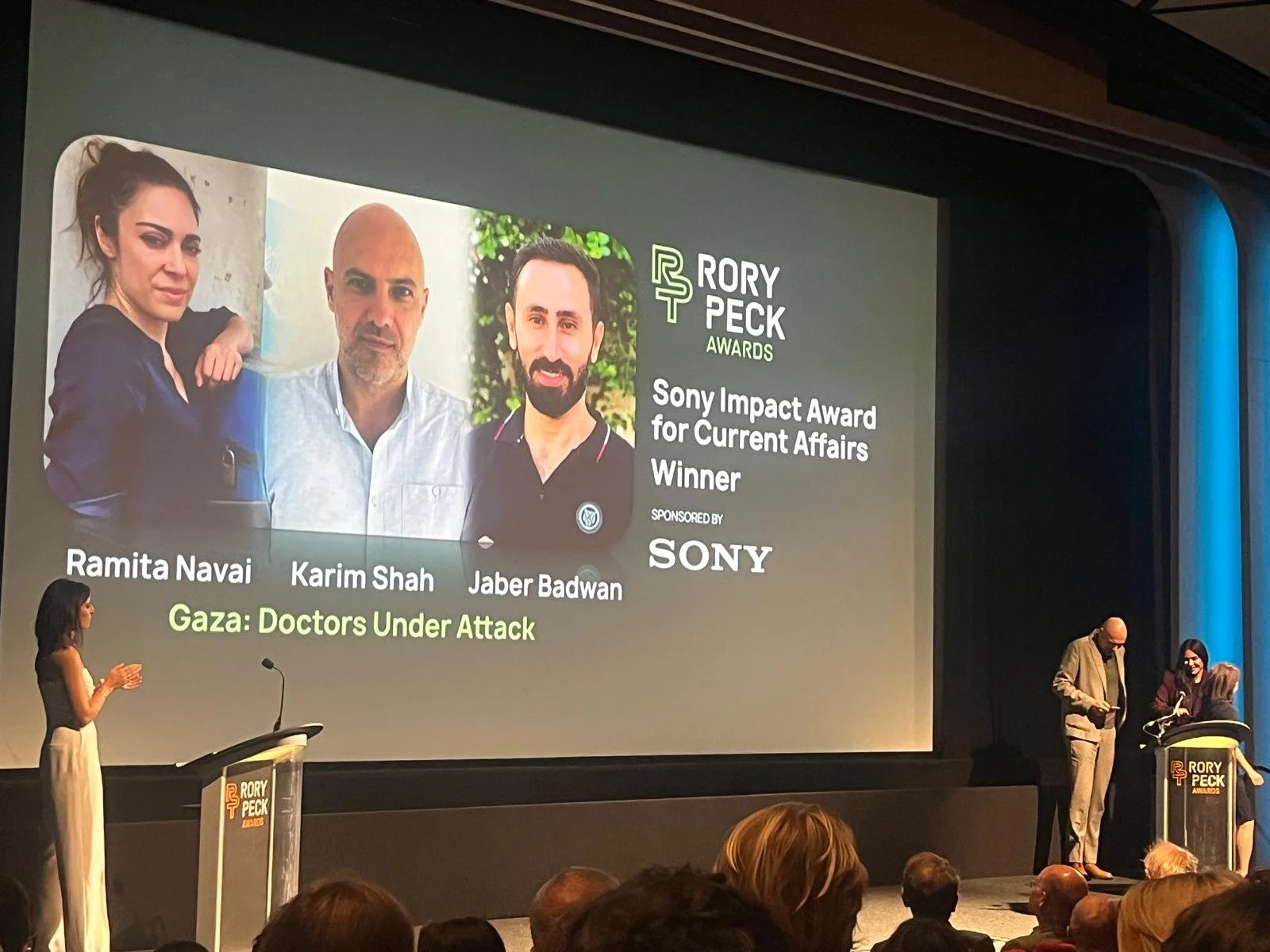 GAZA: DOCTORS UNDER ATTACK WINS RORY PECK IMPACT AWARD!