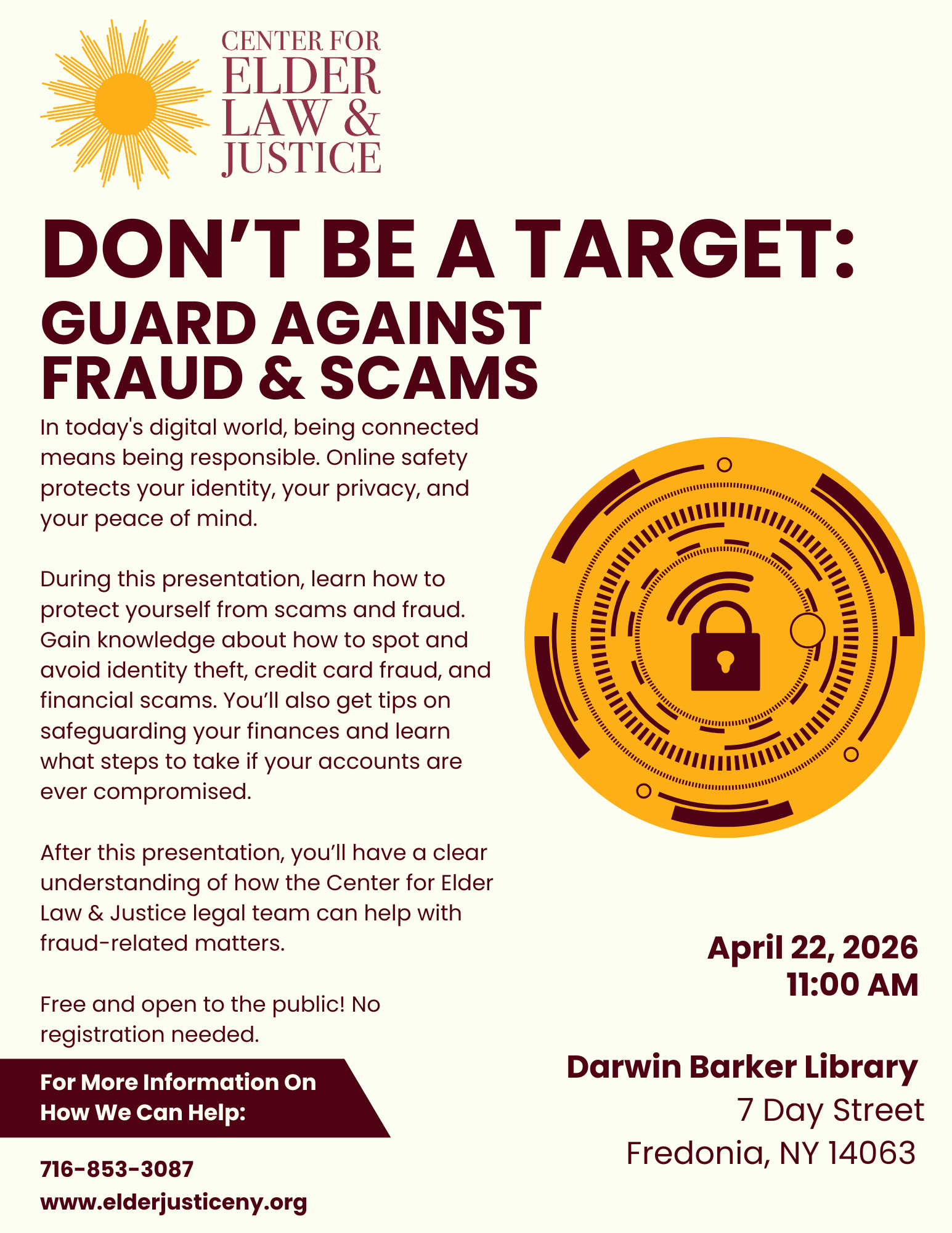 Don’t Be a Target: Guard Against Fraud & Scams