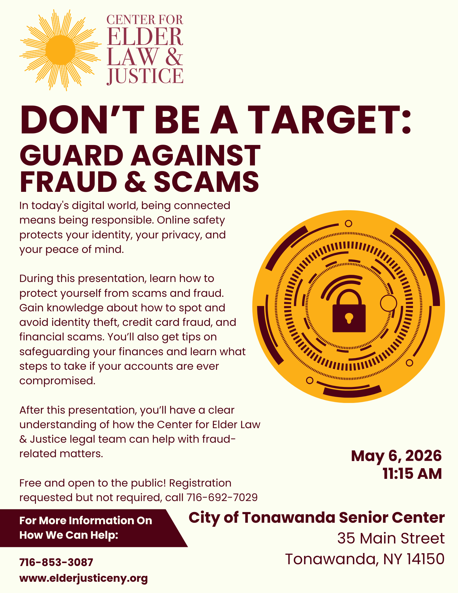 Don’t Be a Target: Guard Against Fraud & Scams