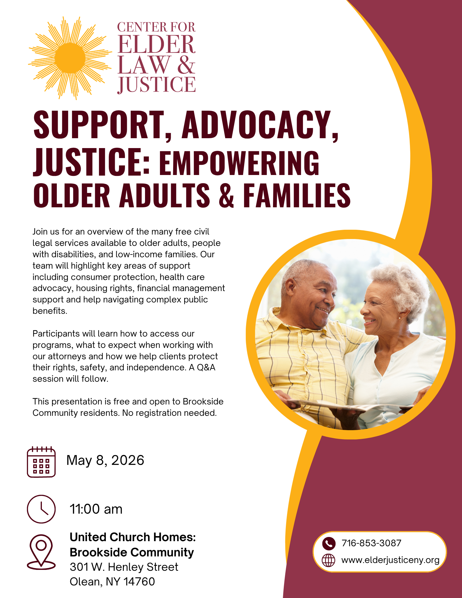 Support, Advocacy, Justice: Empowering Older Adults & Families
