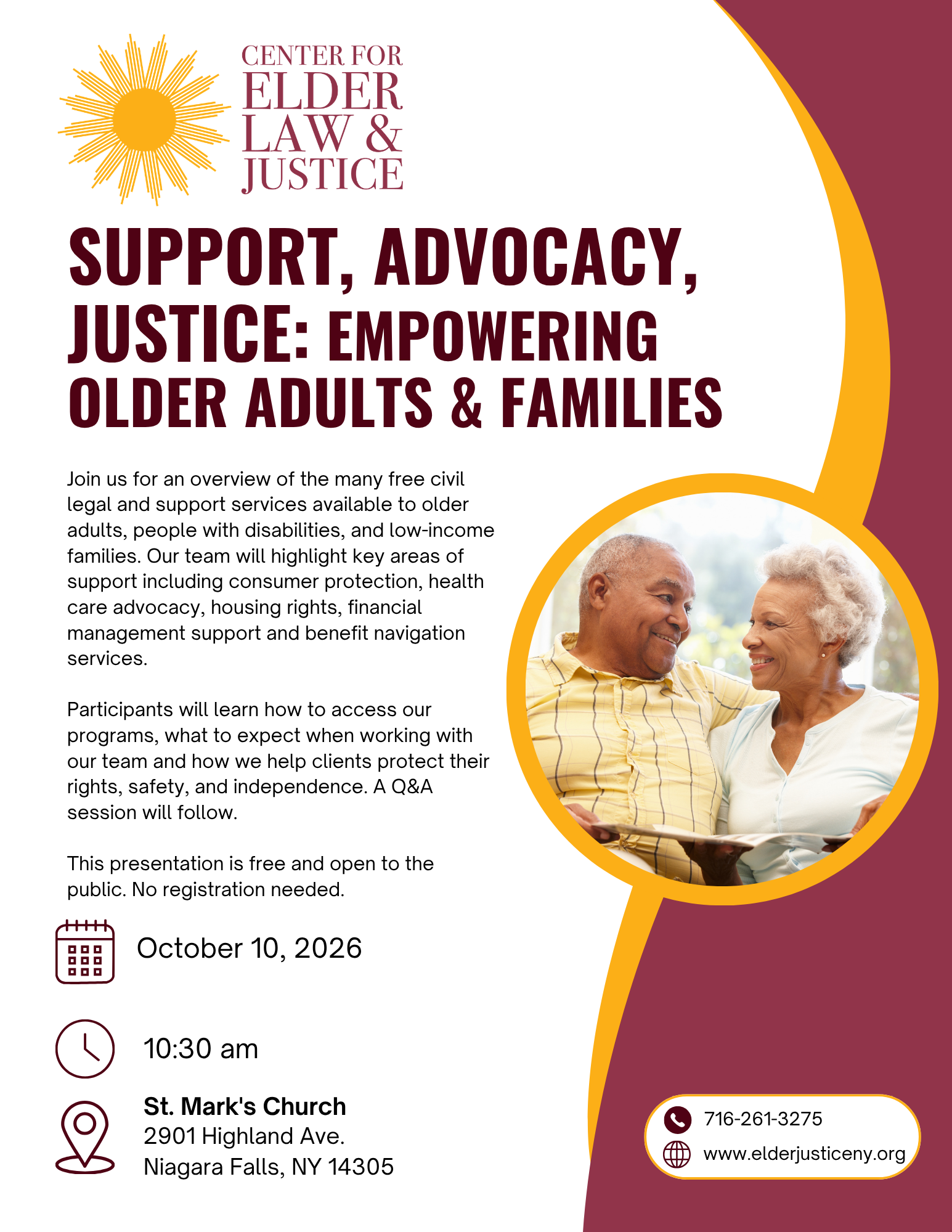 Support, advocacy, justice: empowering older adults &amp; families