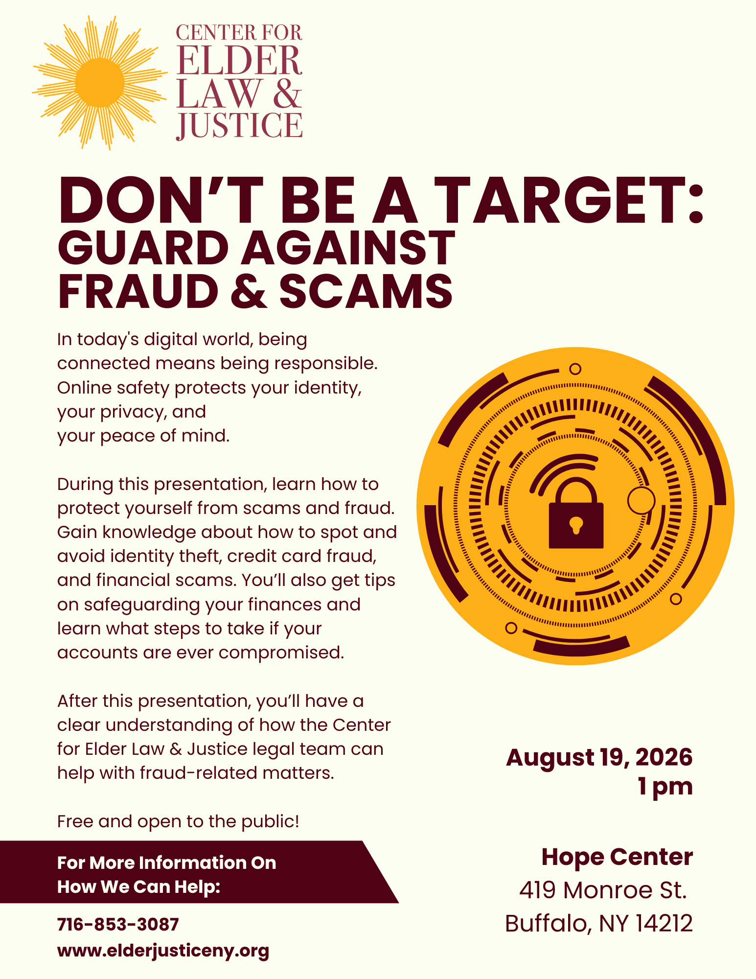Don't Be a Target: Guard Against Fraud & Scams