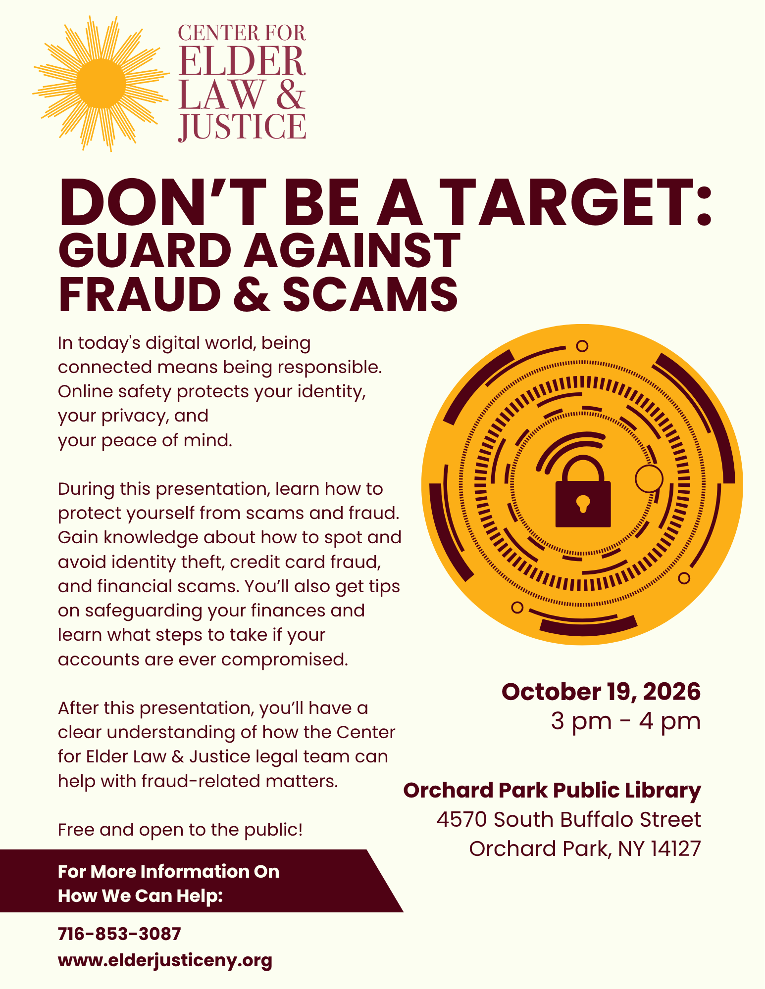Don't Be a Target: Guard Against Fraud & Scams