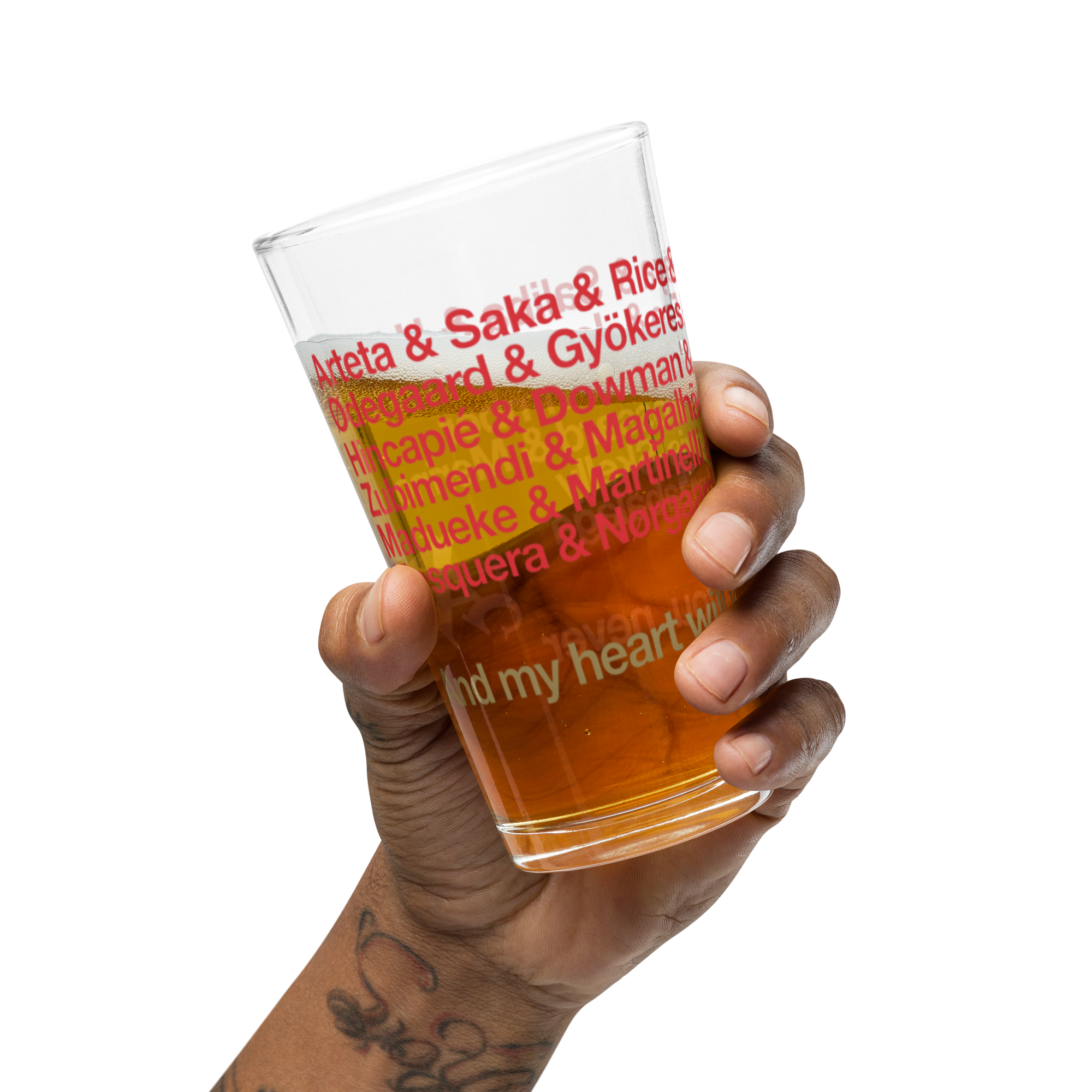 Arsenal Champions Glass