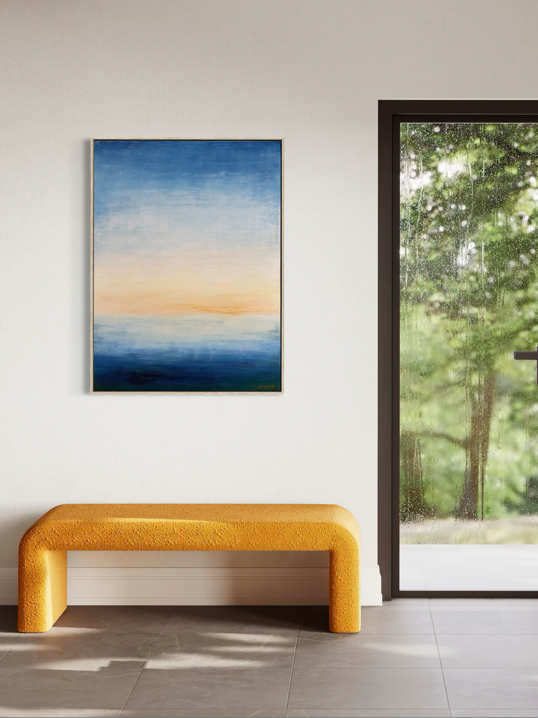in situ example, 40x30" painting