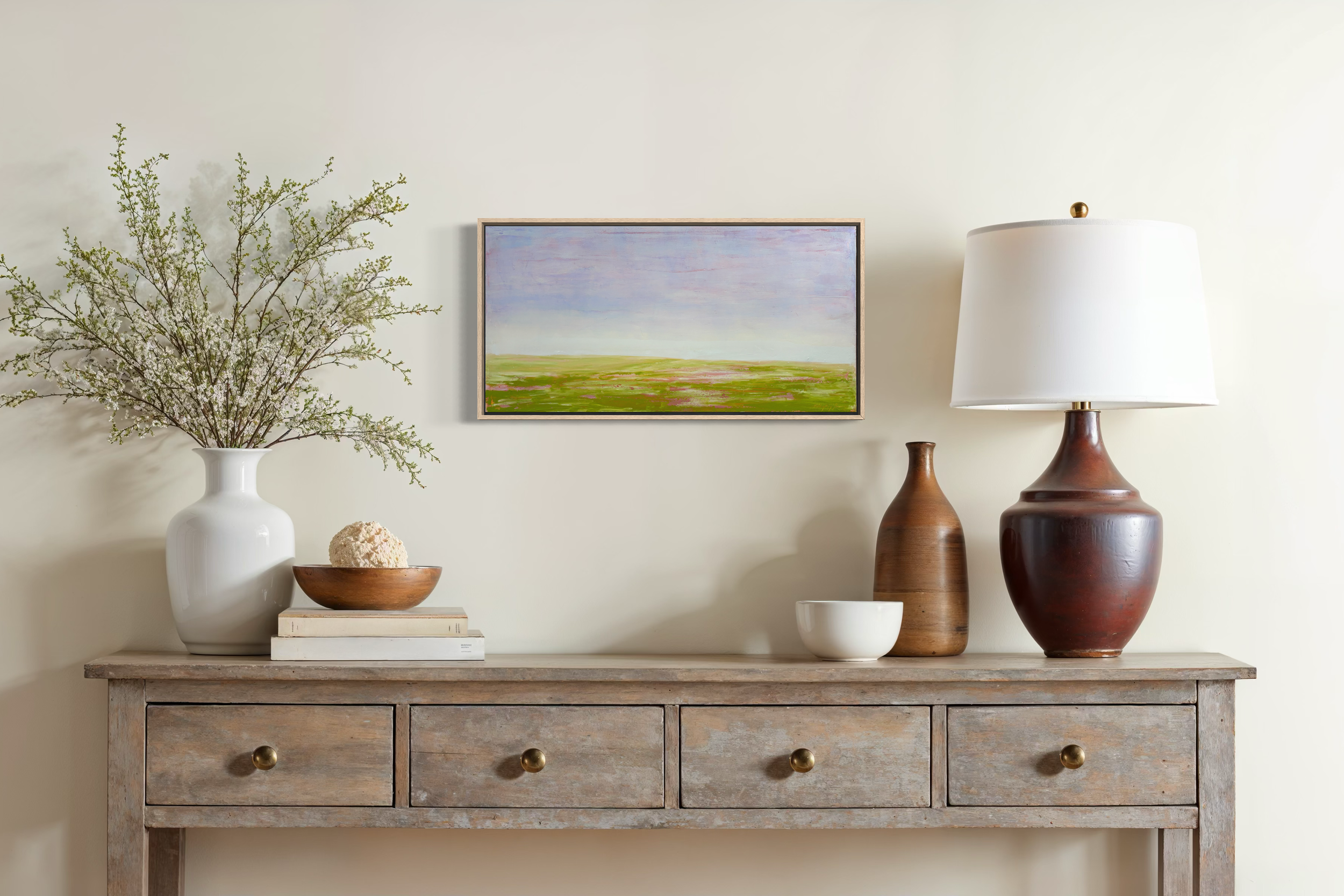in situ example, 12x24" painting