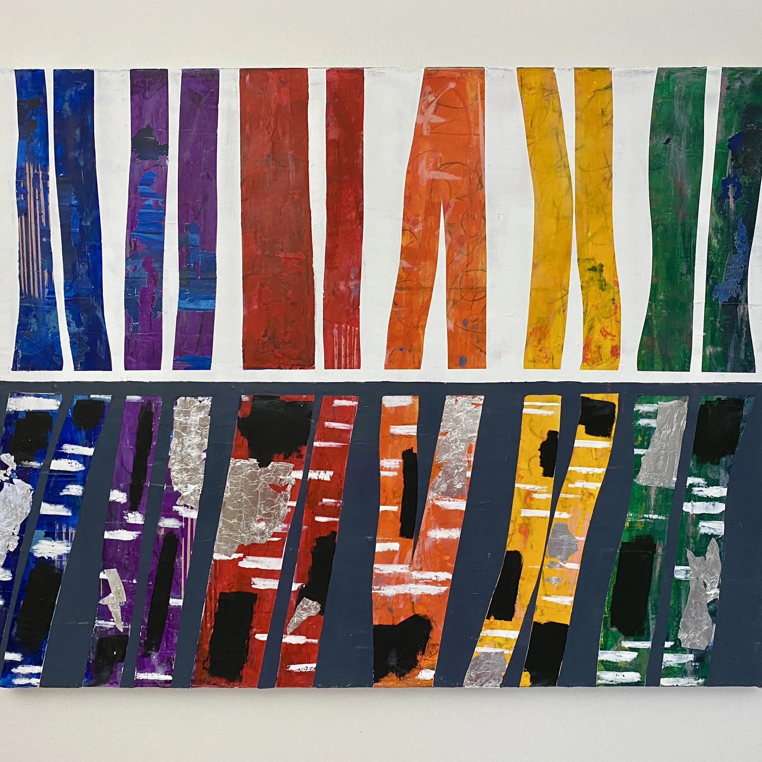 24x30” original oil and cold wax painting on canvas. Black Douglas Fir floating frame.
Image on display at Riverside Park in Ypsilanti in the Embracing Our Differences exhibit May - October 2023. Original artwork will be on display at CultureVerse