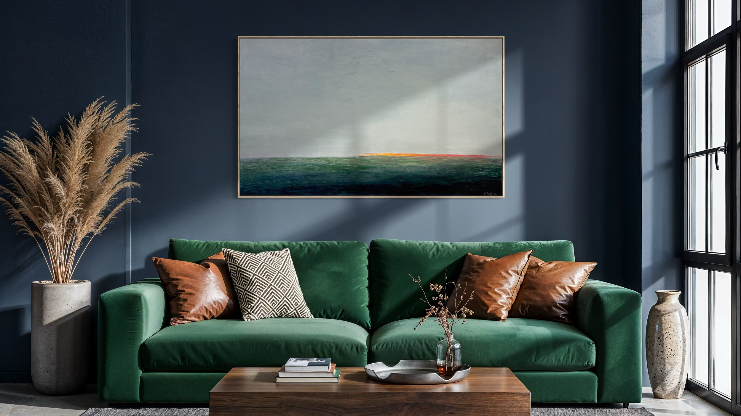 in situ example, 36x60" painting