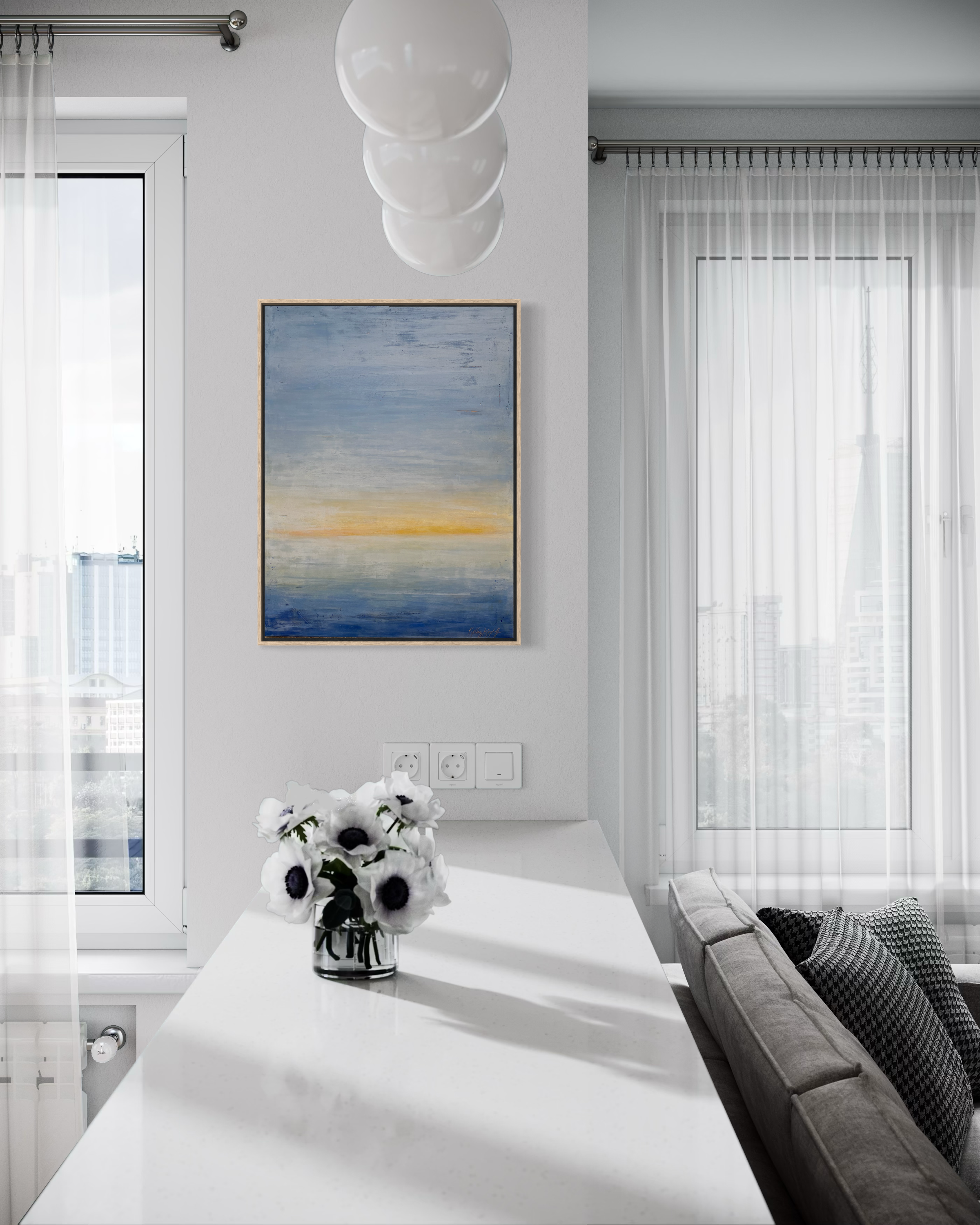 in situ example, 24x18" painting