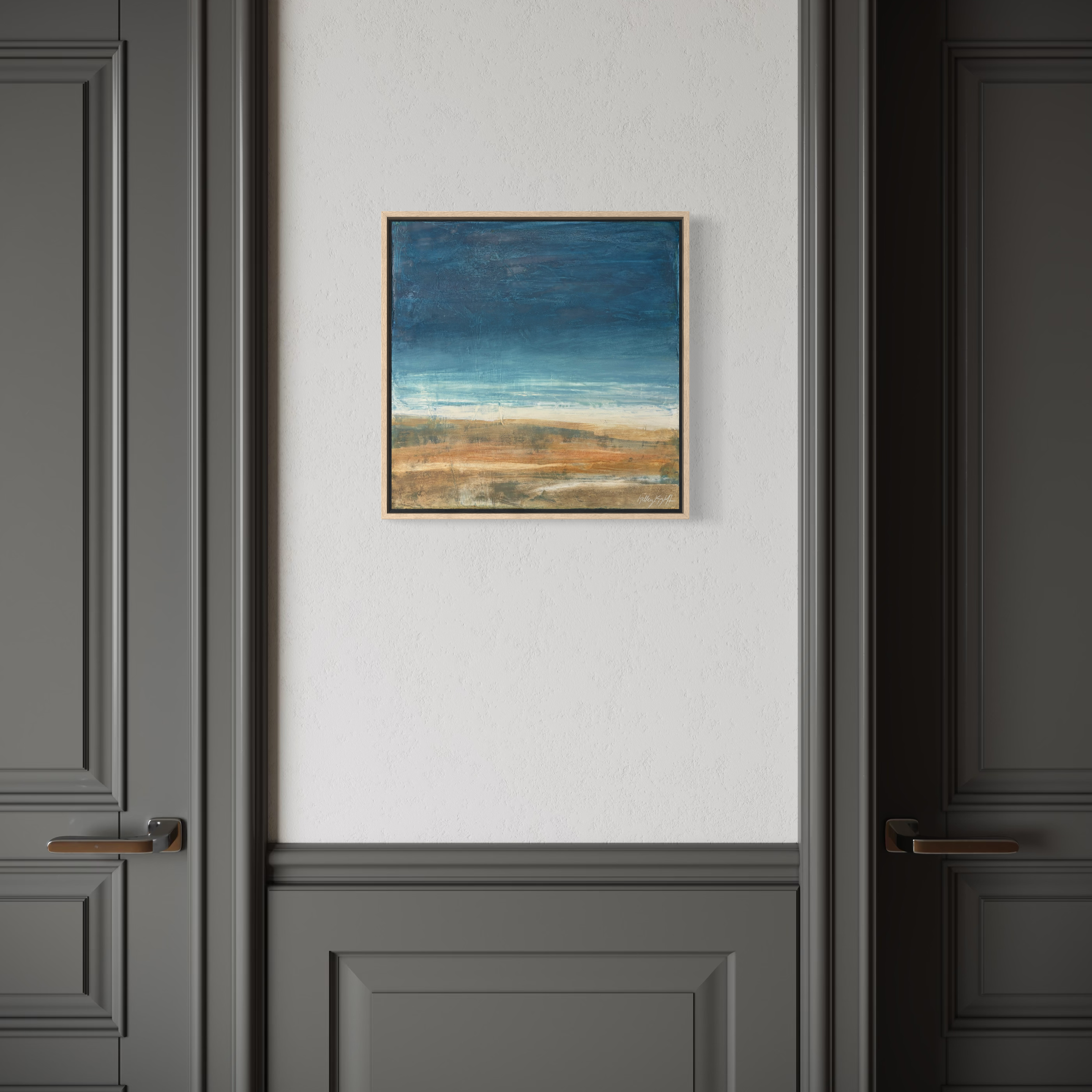 in situ example, 14x14" painting