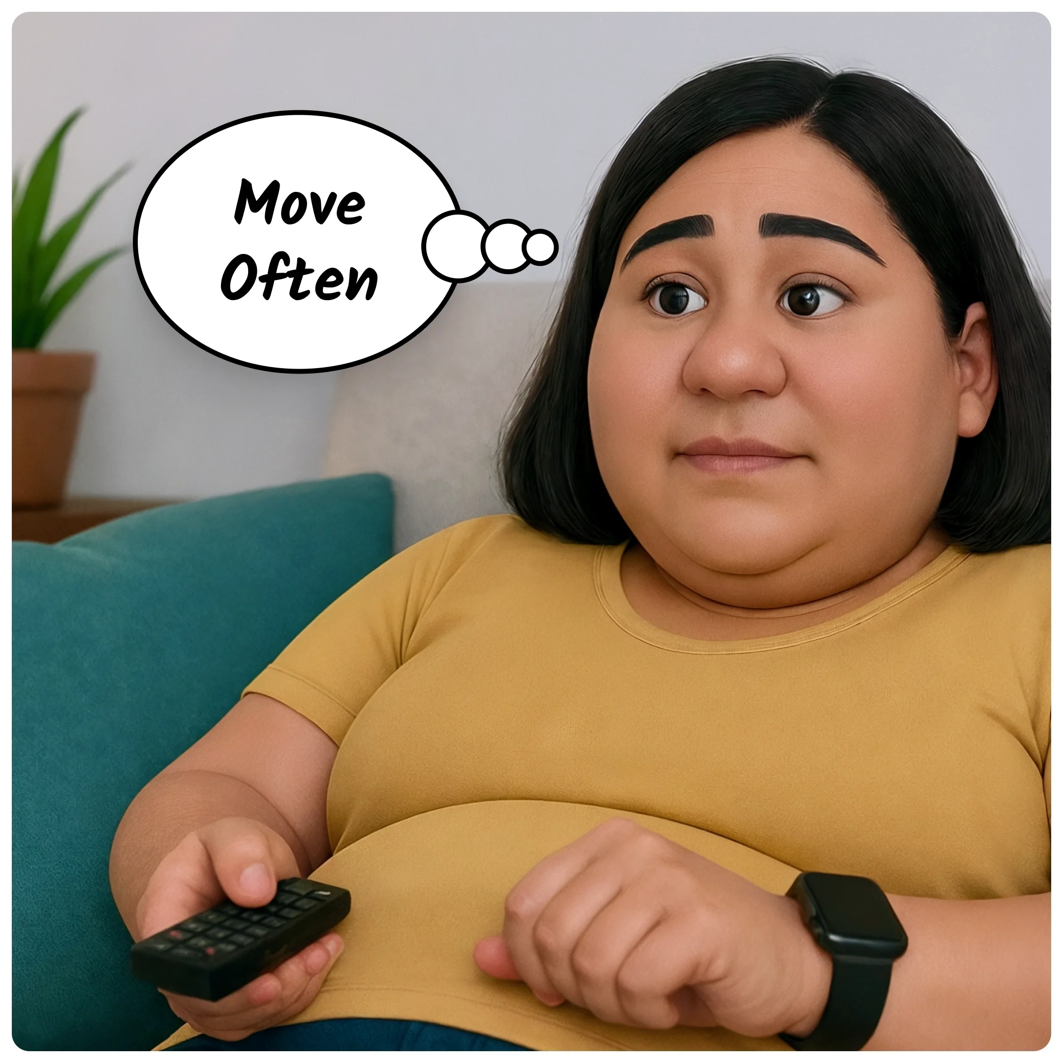 A workout a day keeps the couch away