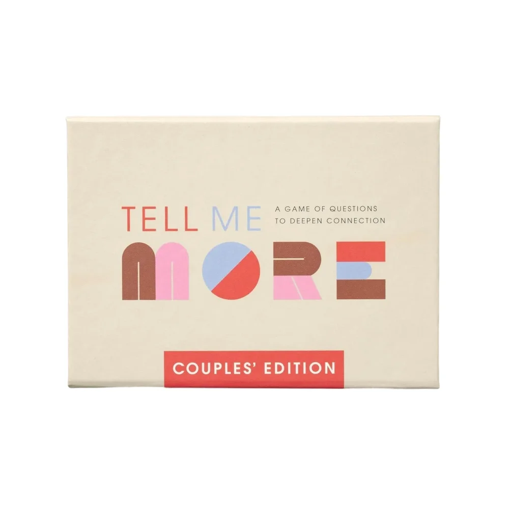 Box of conversation cards on a light background